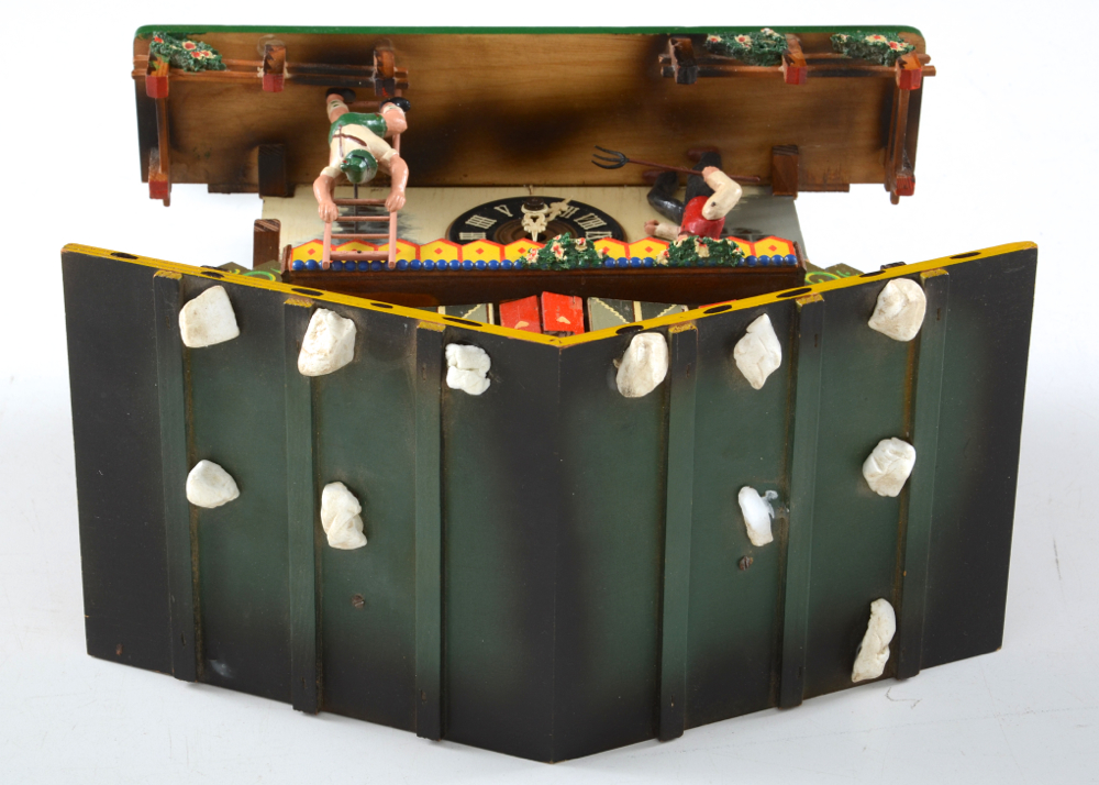 Vintage Hand Painted West German Cuckoo Clock