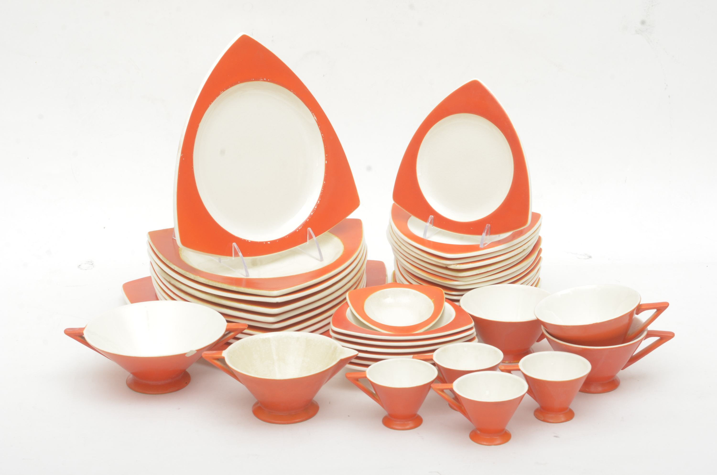 Atomic Art Deco Salem "Tricorne" Mandarin China Set