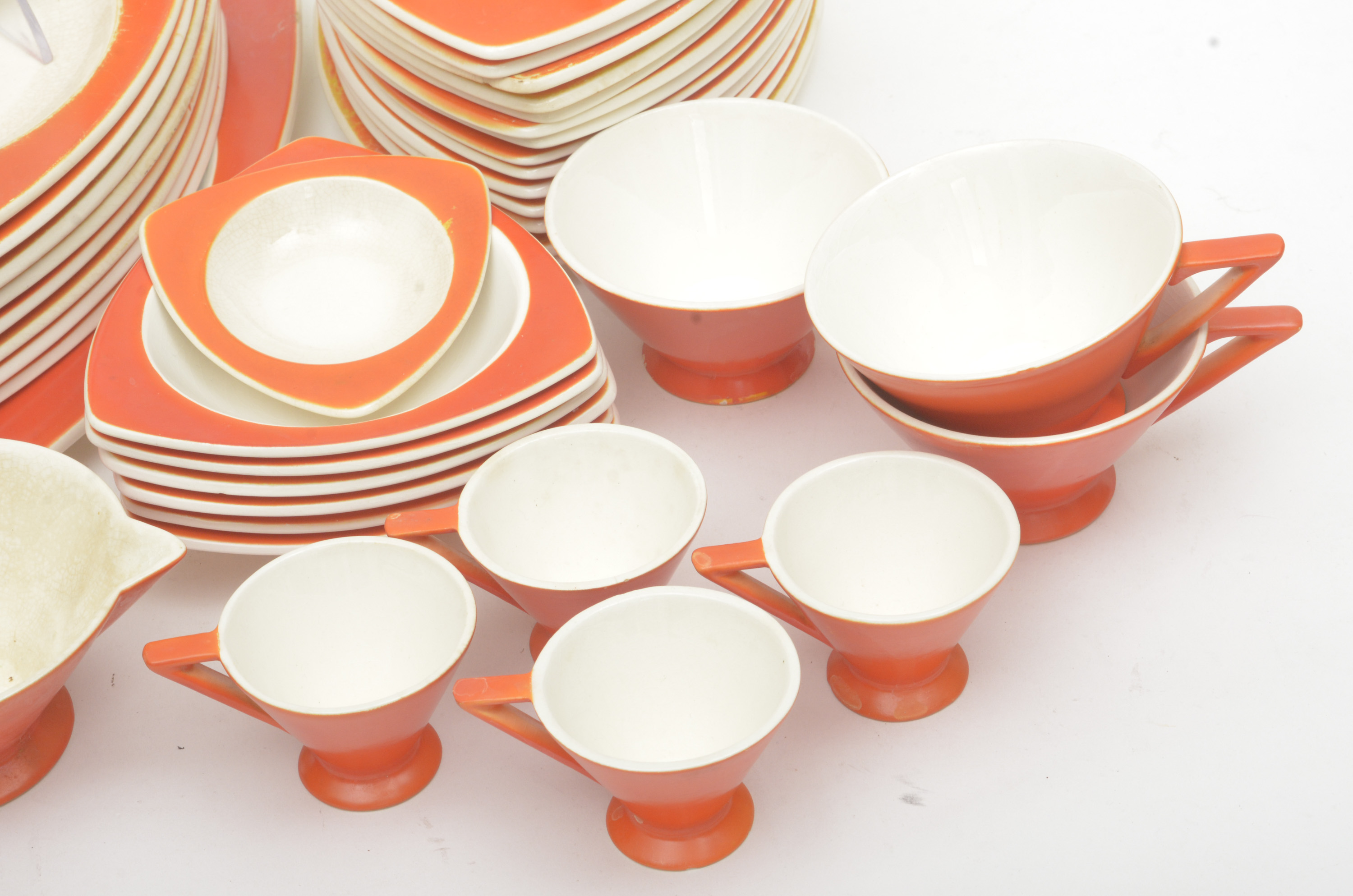 Atomic Art Deco Salem "Tricorne" Mandarin China Set