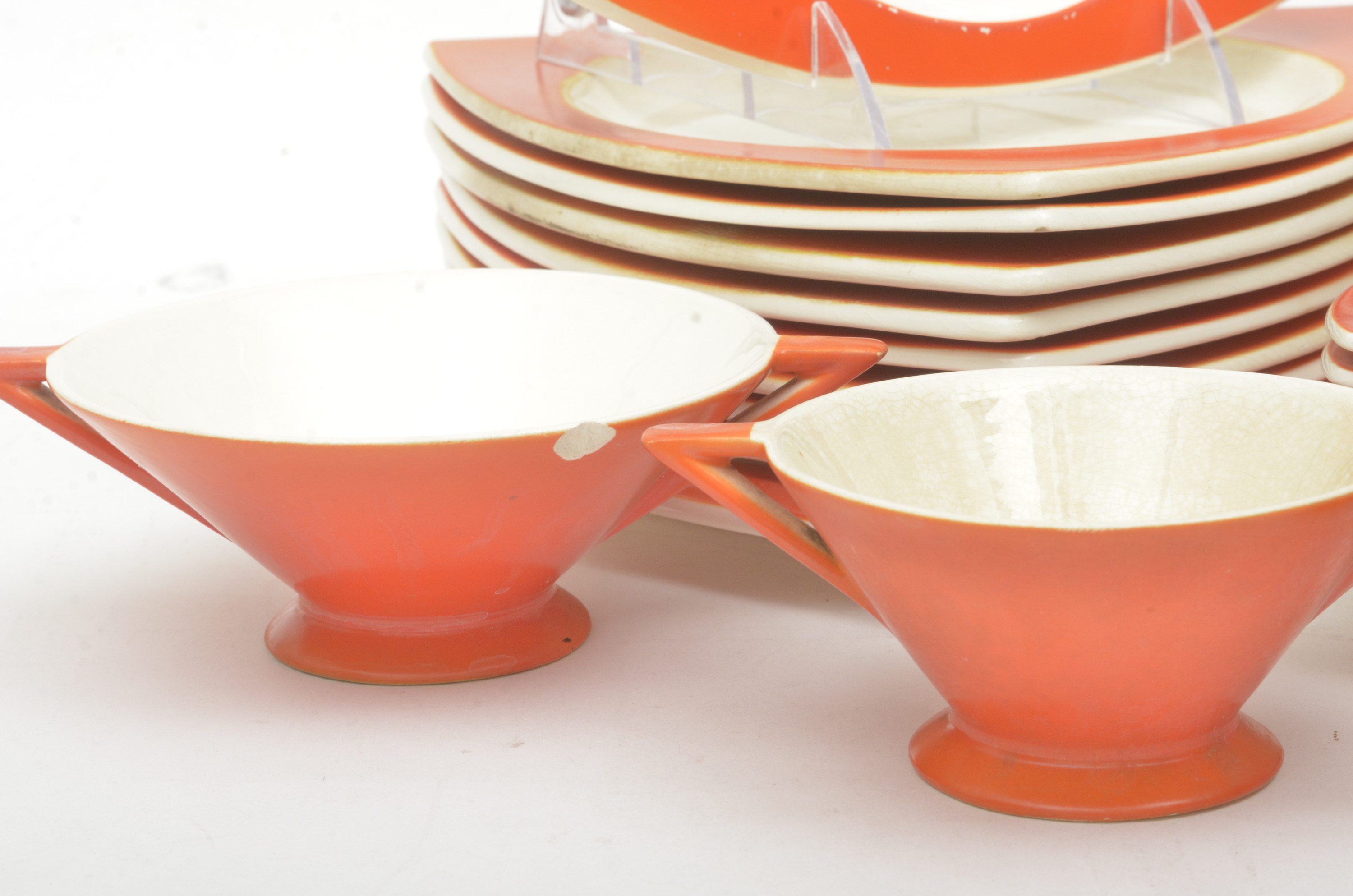 Atomic Art Deco Salem "Tricorne" Mandarin China Set