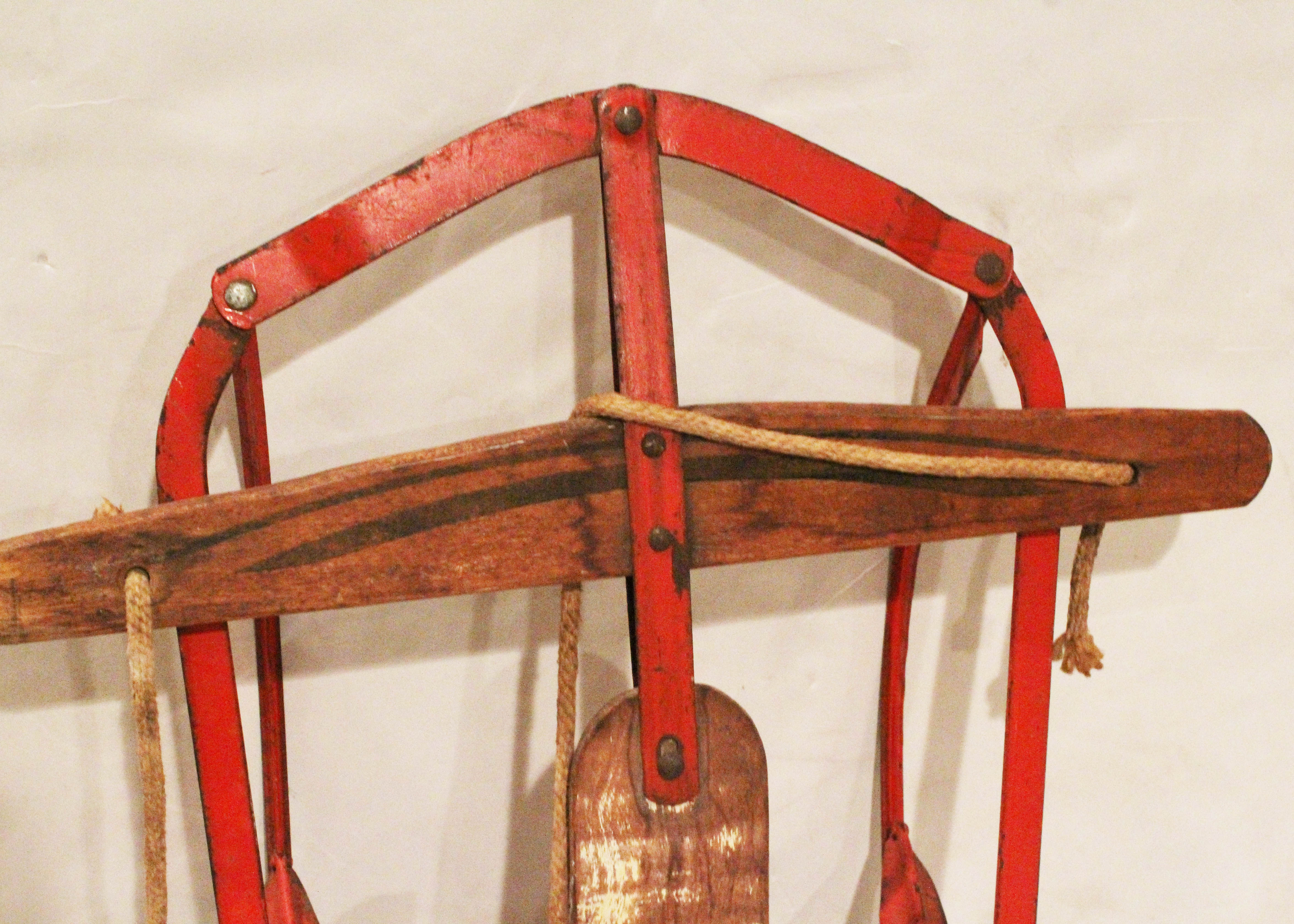 Vintage Wood and Metal Sled