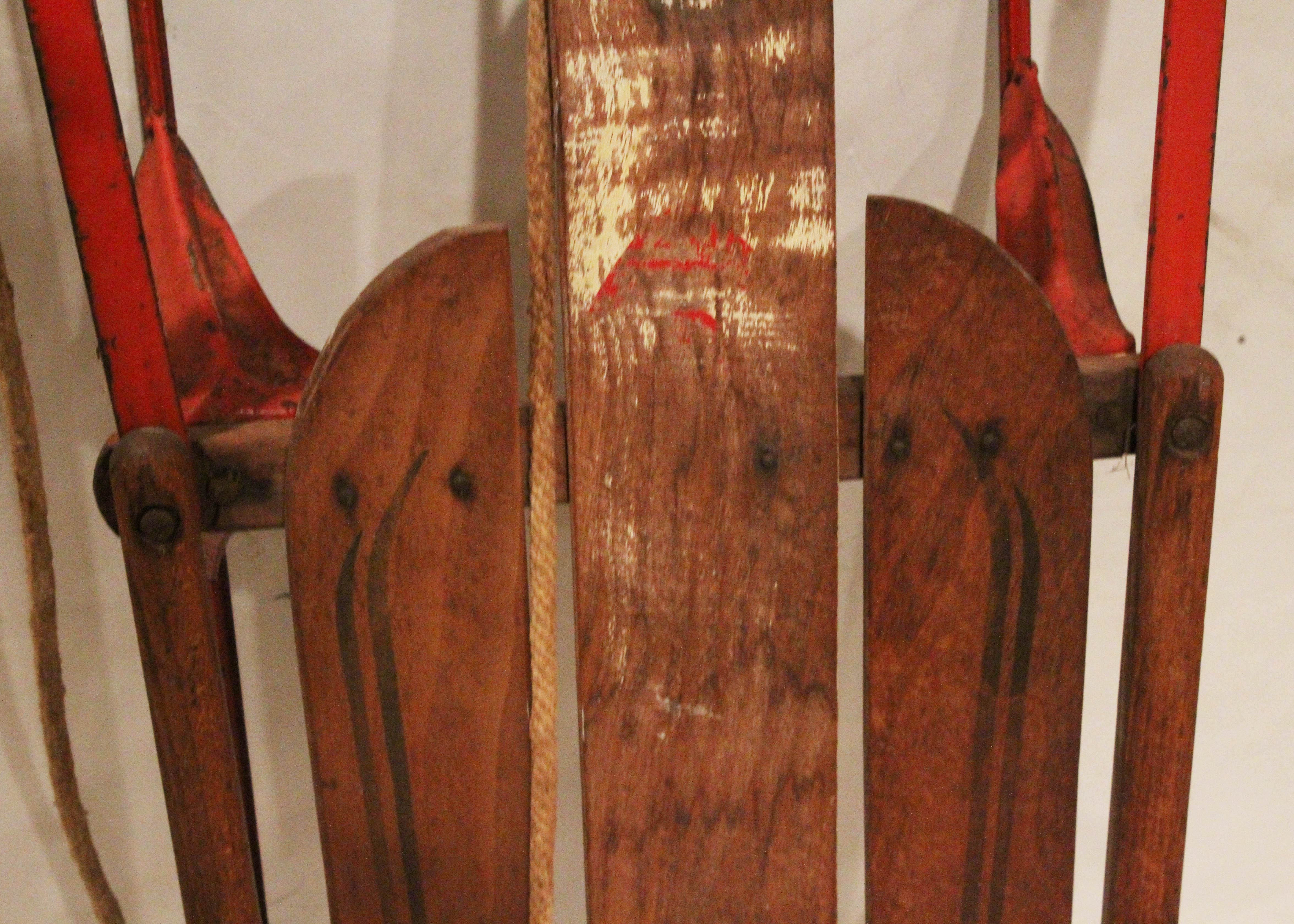 Vintage Wood and Metal Sled