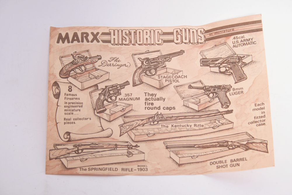Marx Miniature Historic Guns Replica Collection