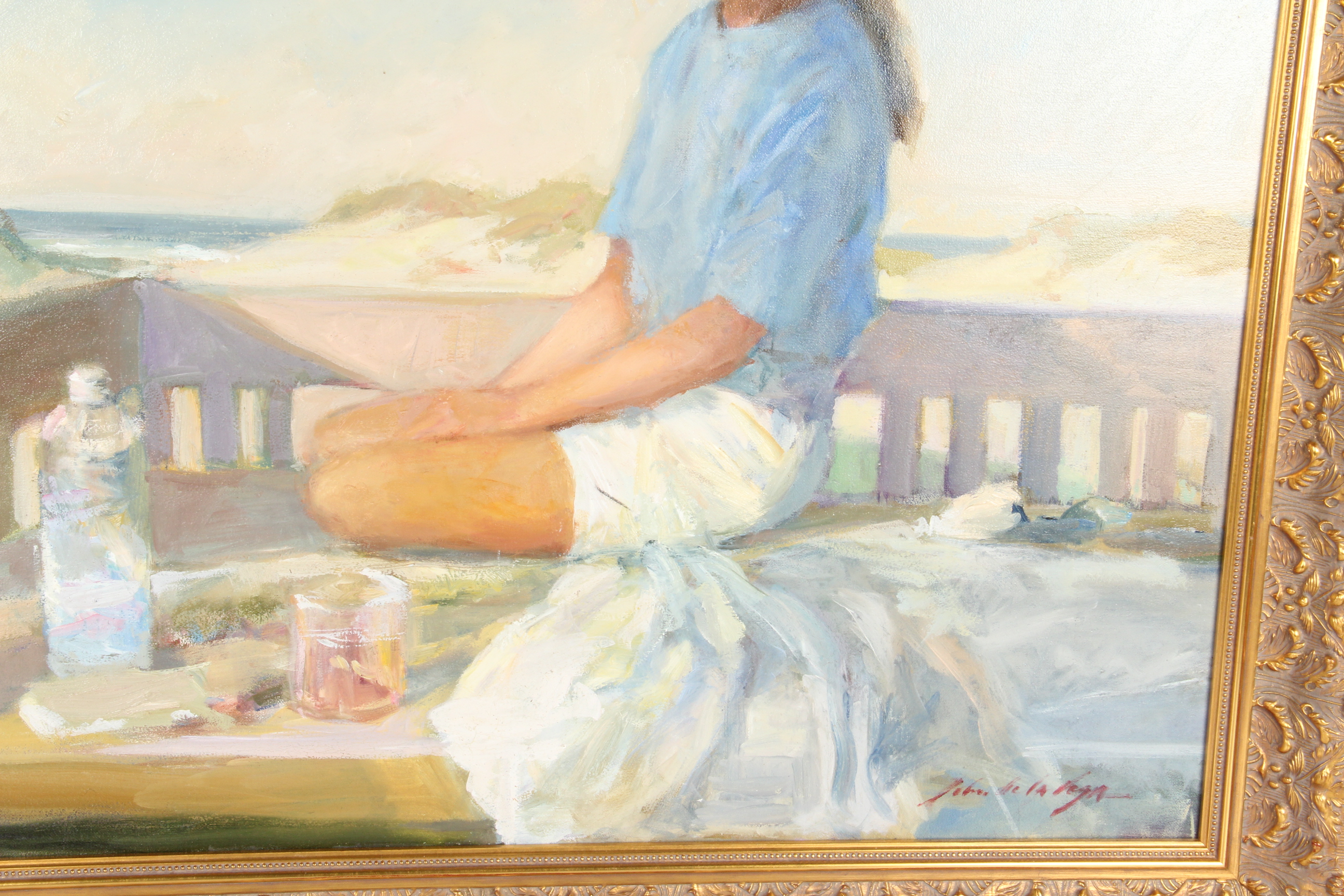 John De La Vega Original Oil Painting