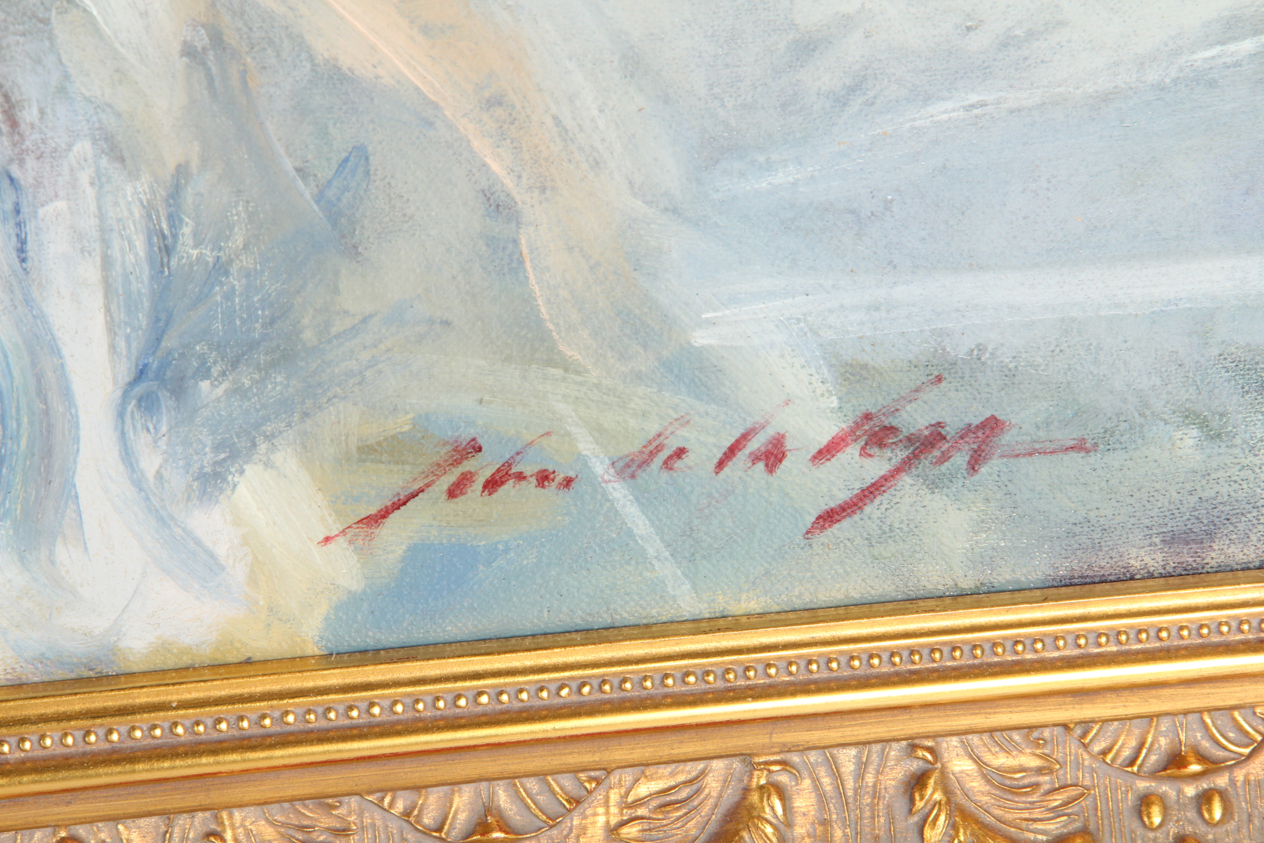 John De La Vega Original Oil Painting