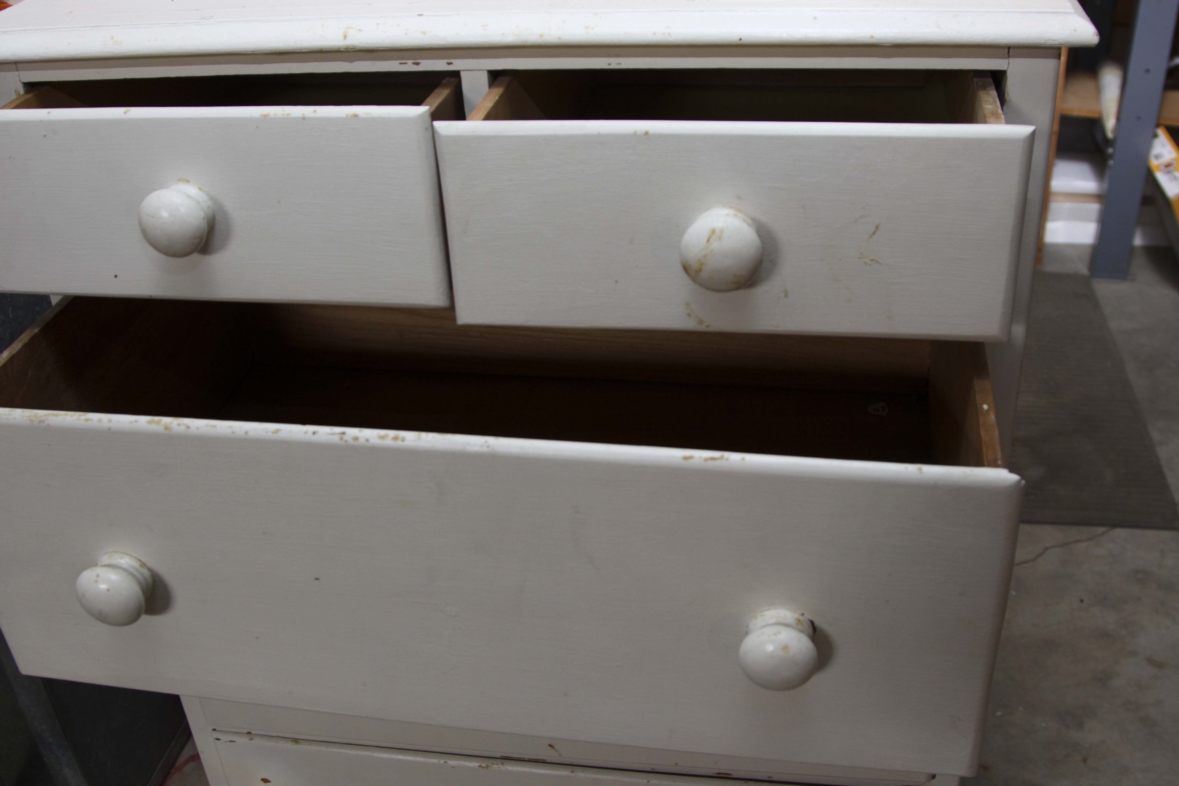 Painted White Chest of Drawers