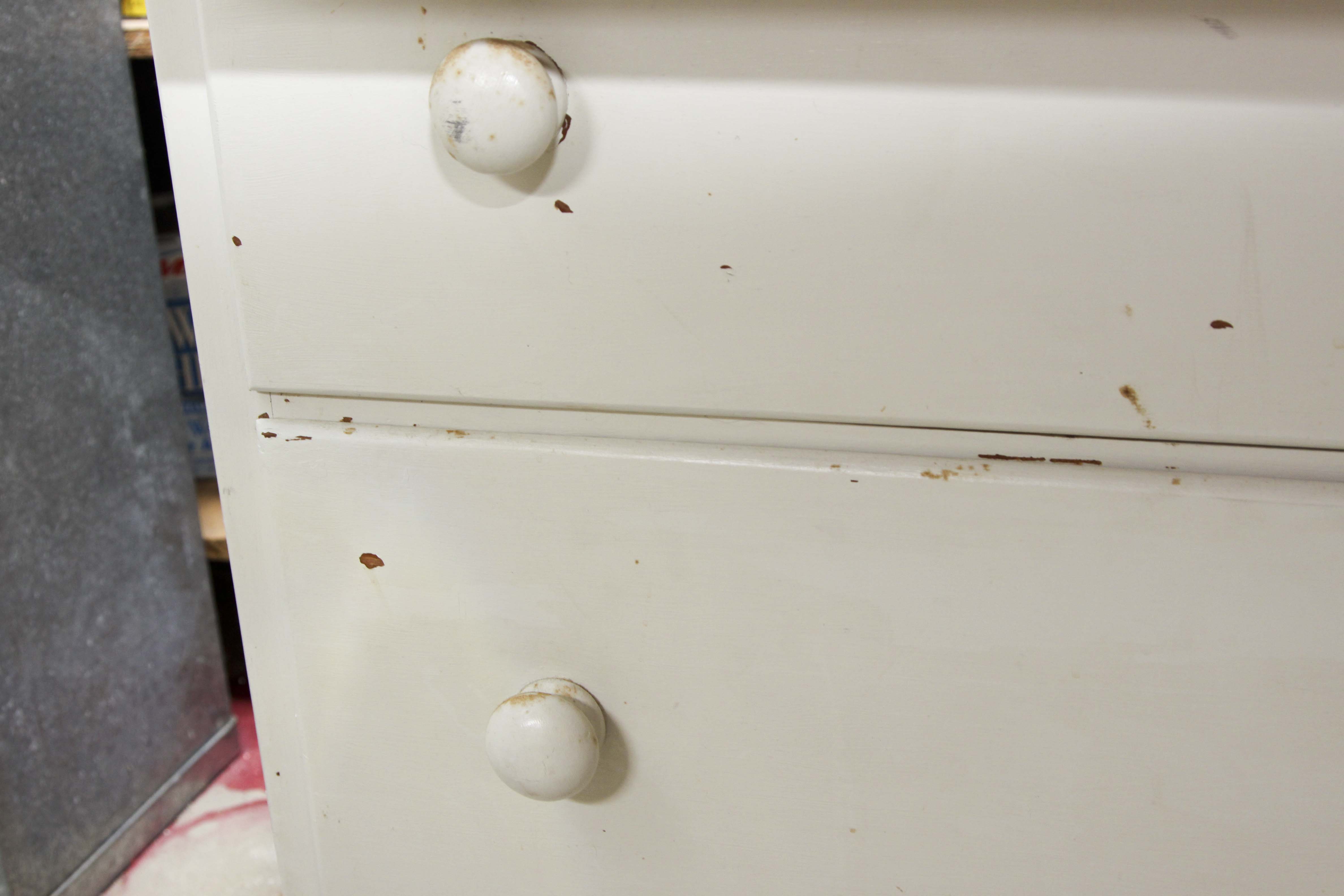 Painted White Chest of Drawers