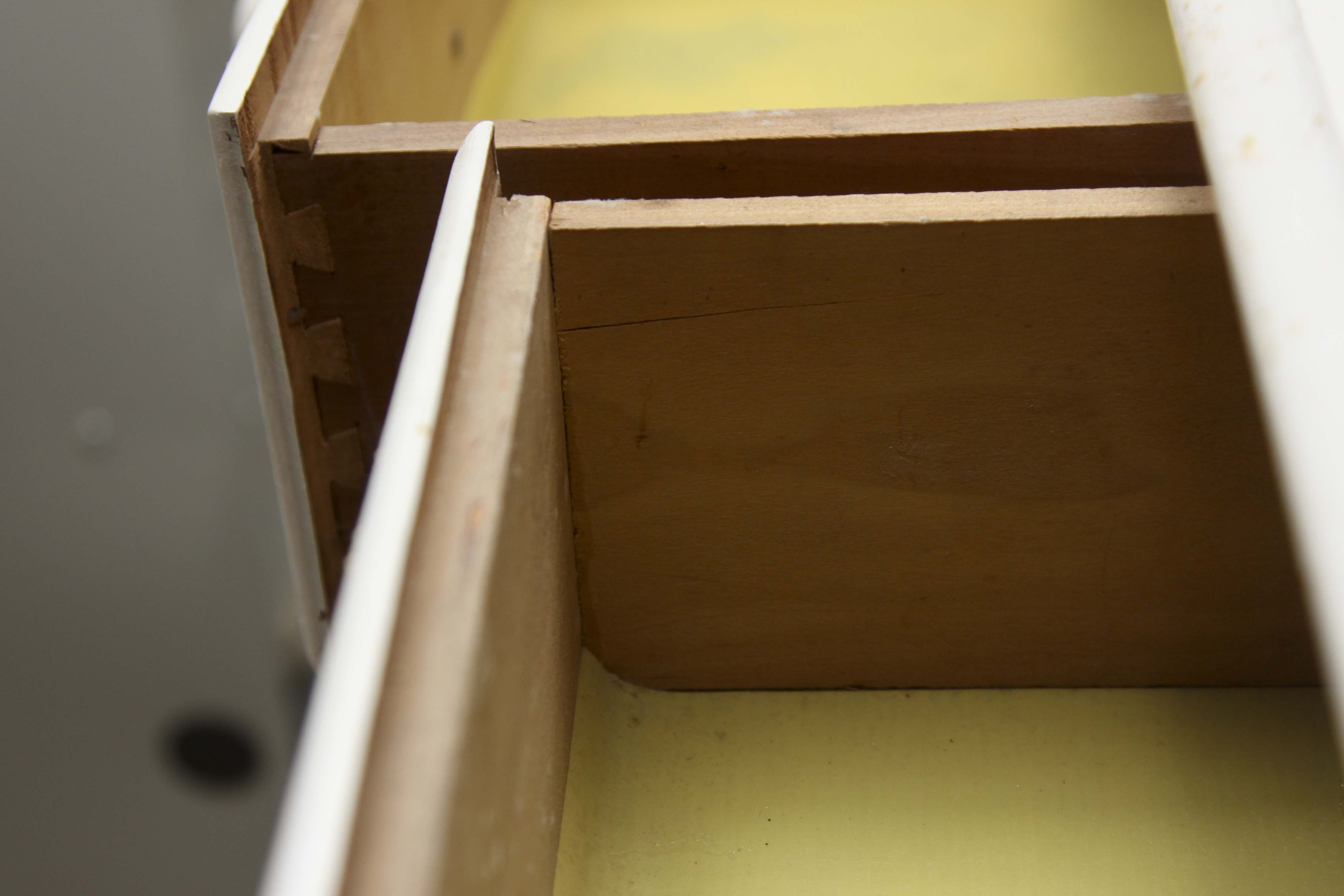 Painted White Chest of Drawers