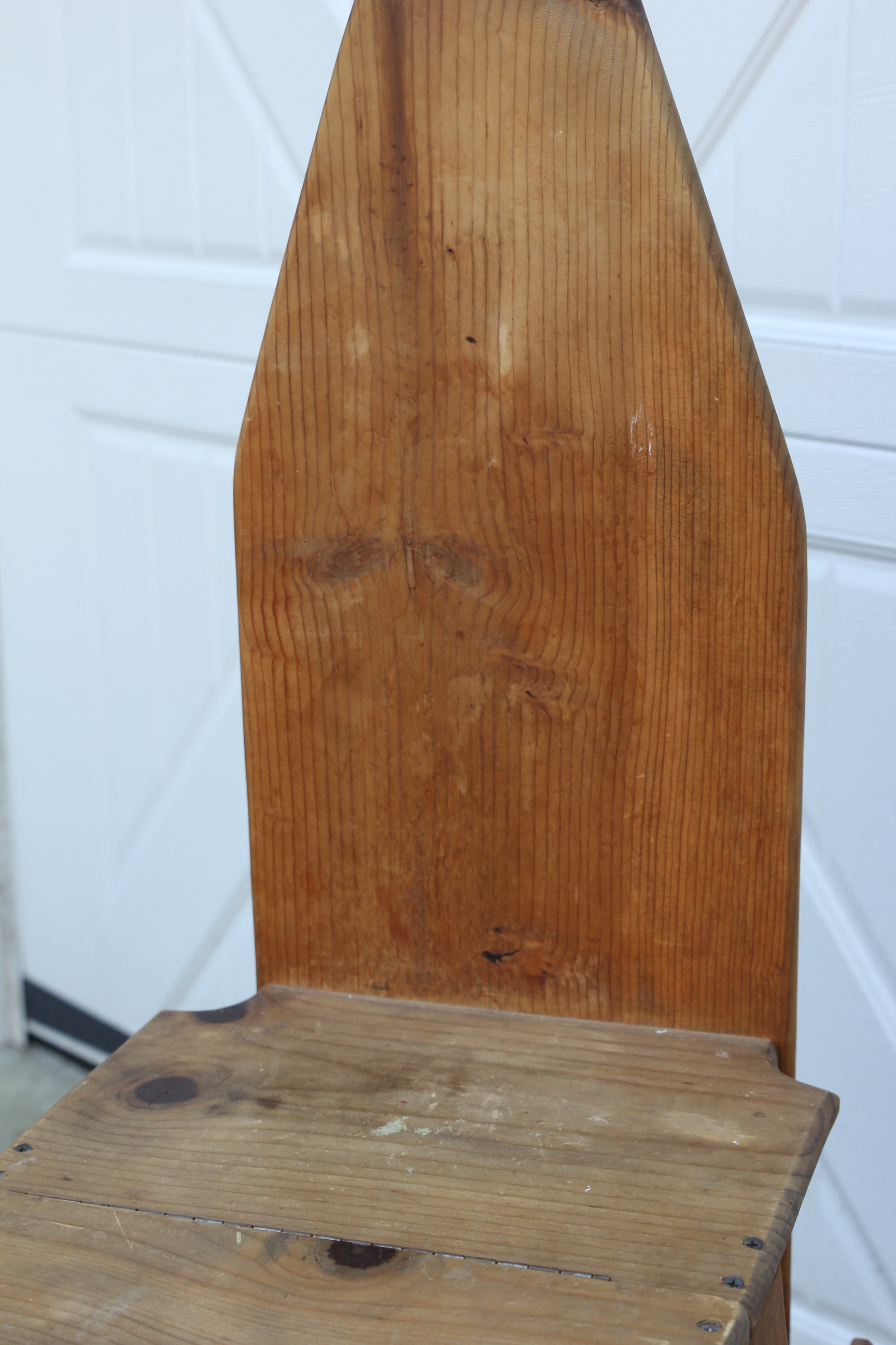 Vintage Amish Wood Ironing Board Ladder Chair