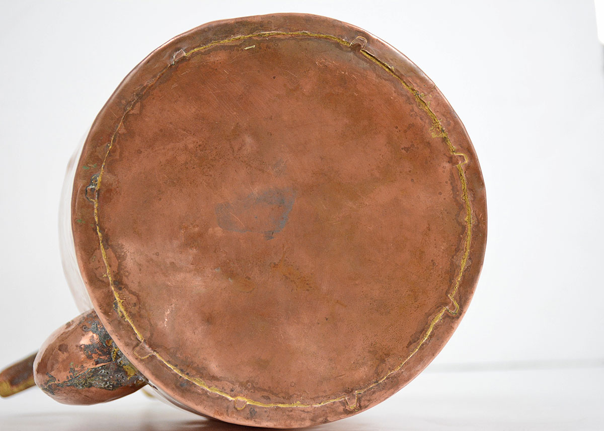 Antique English Hand Hammered Copper Tea Kettle