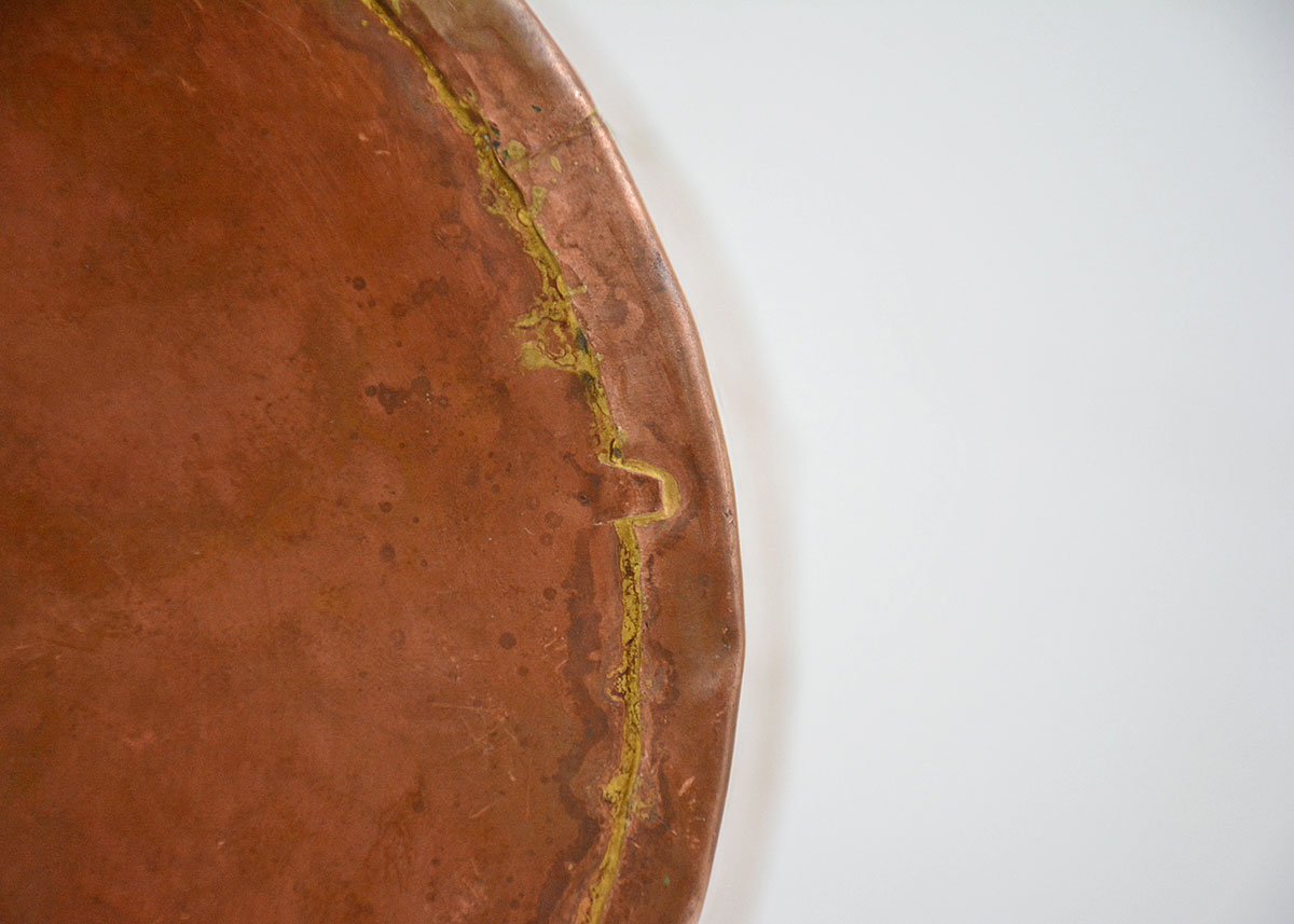 Antique English Hand Hammered Copper Tea Kettle