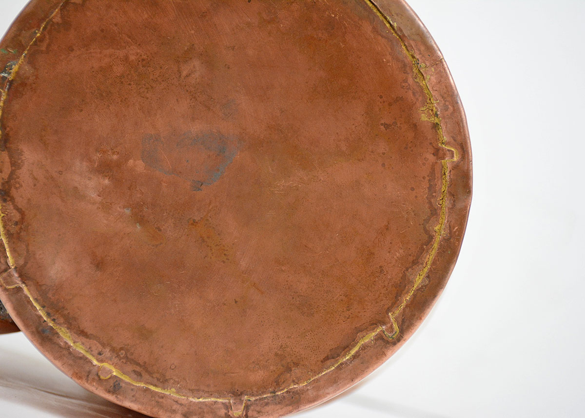 Antique English Hand Hammered Copper Tea Kettle