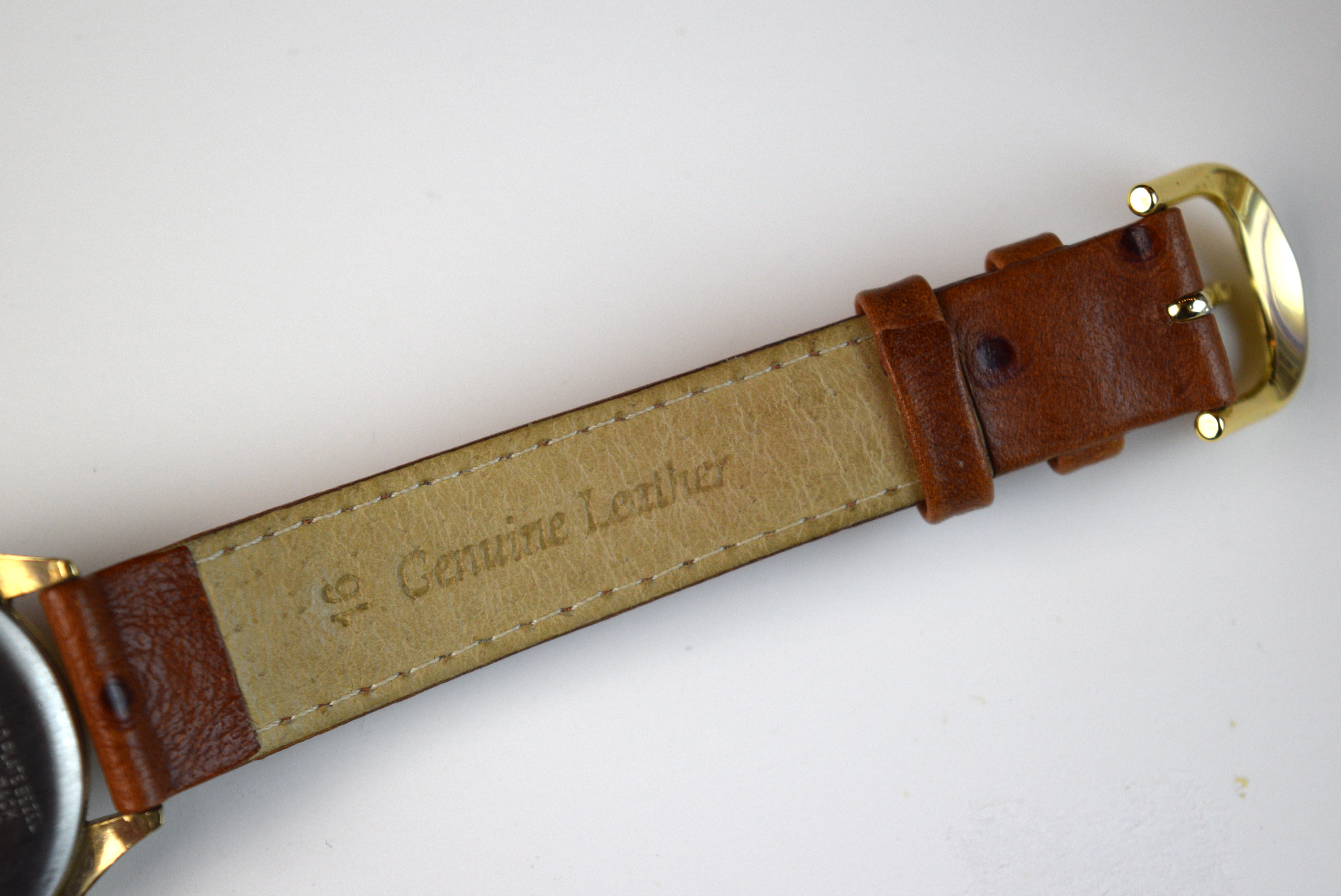 Benrus 10K Gold Plated Bezel Watch