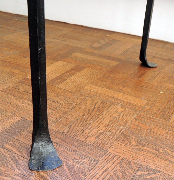 Vintage Metal and Glass Top Coffee Table
