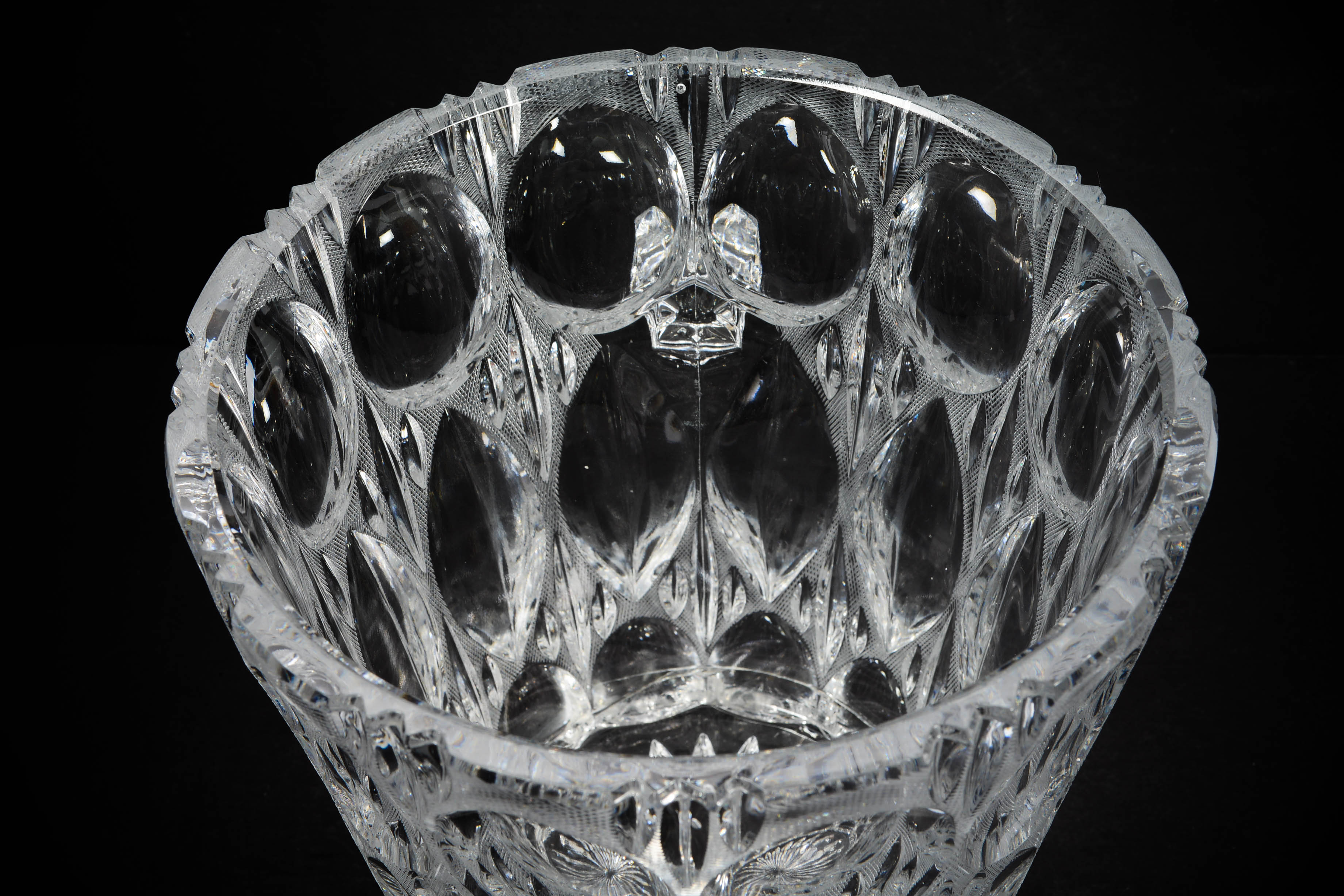 Vintage Beyer Echt Bleikristall Hand-Cut Lead Crystal Ice Bucket