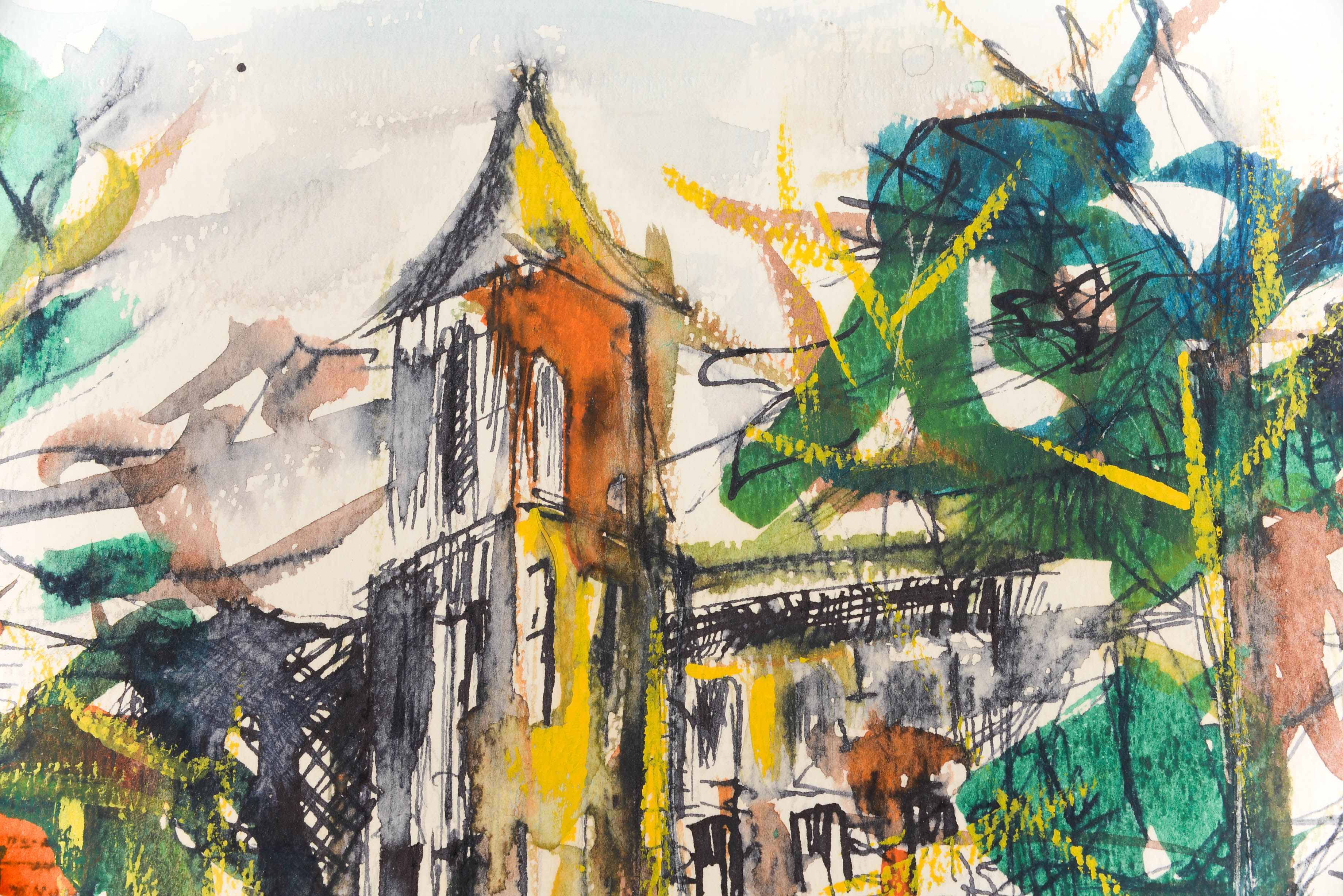 1963 Barbara Ann Anderson Watercolor