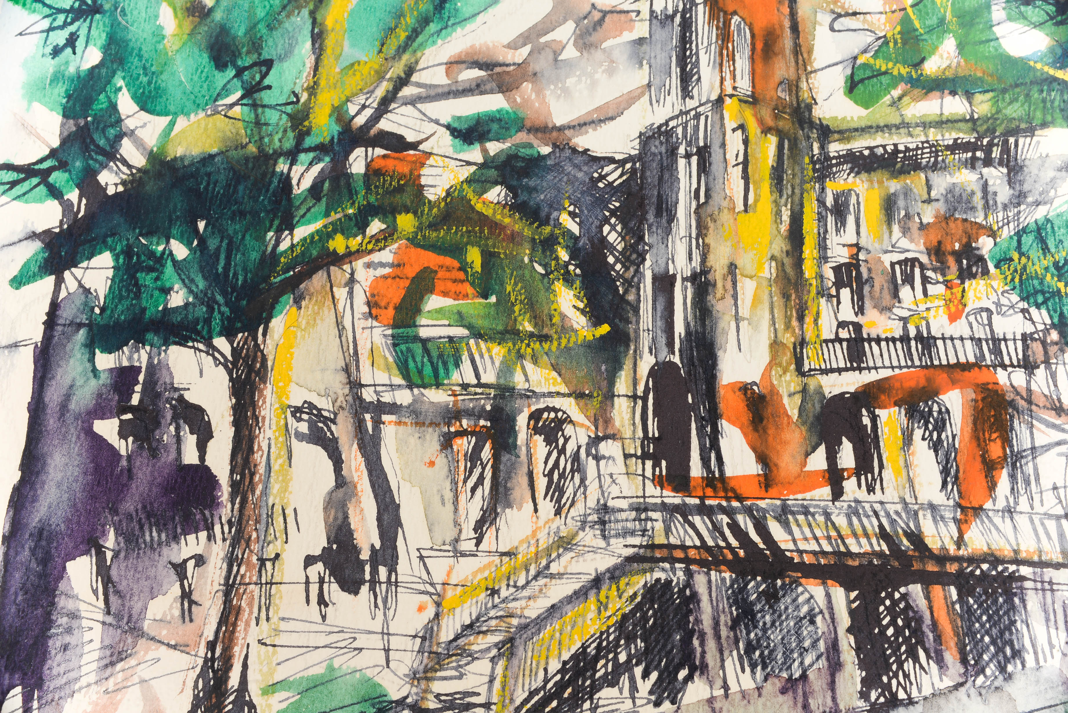 1963 Barbara Ann Anderson Watercolor