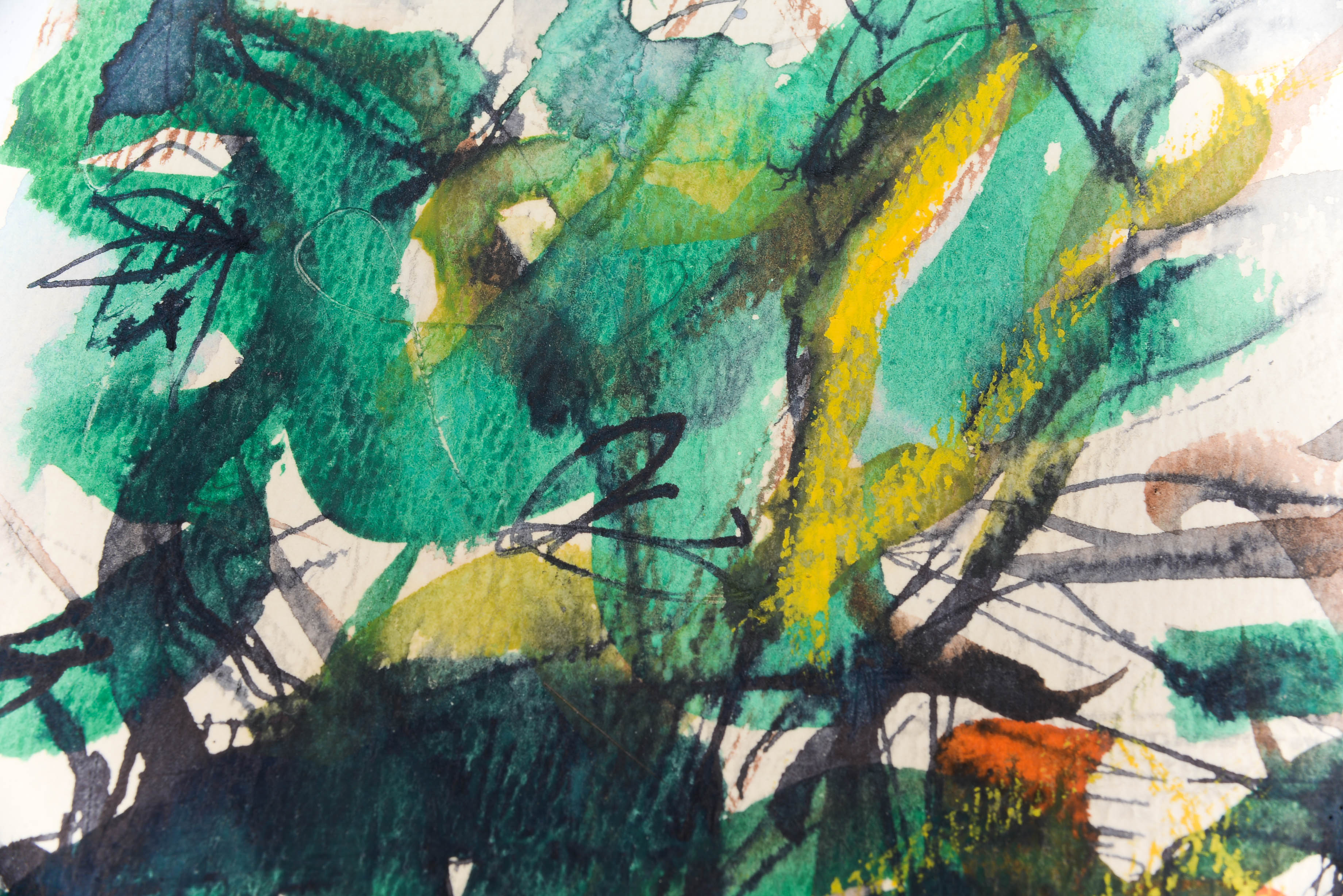 1963 Barbara Ann Anderson Watercolor