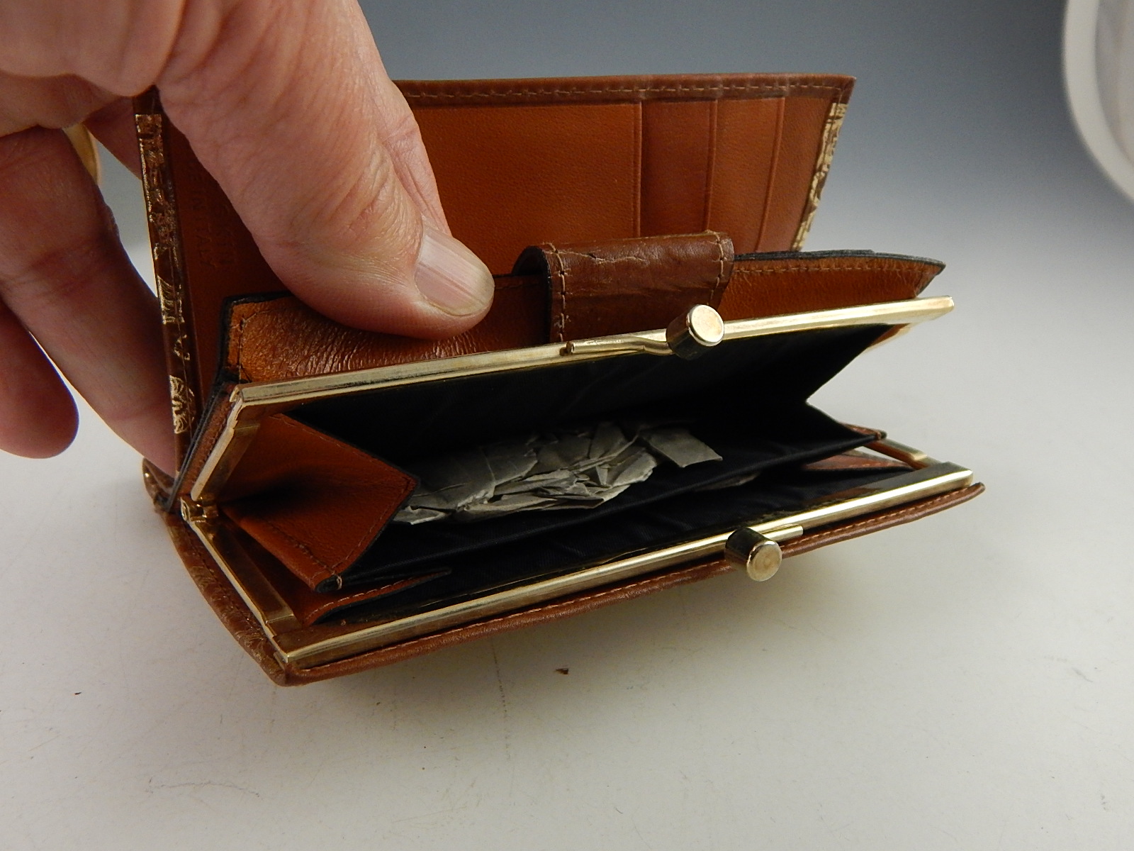 Morris Moskowitz Leather Purse and Leather Wallet