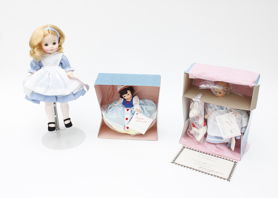 Grouping of Madame Alexander "Alice in Wonderland" Dolls
