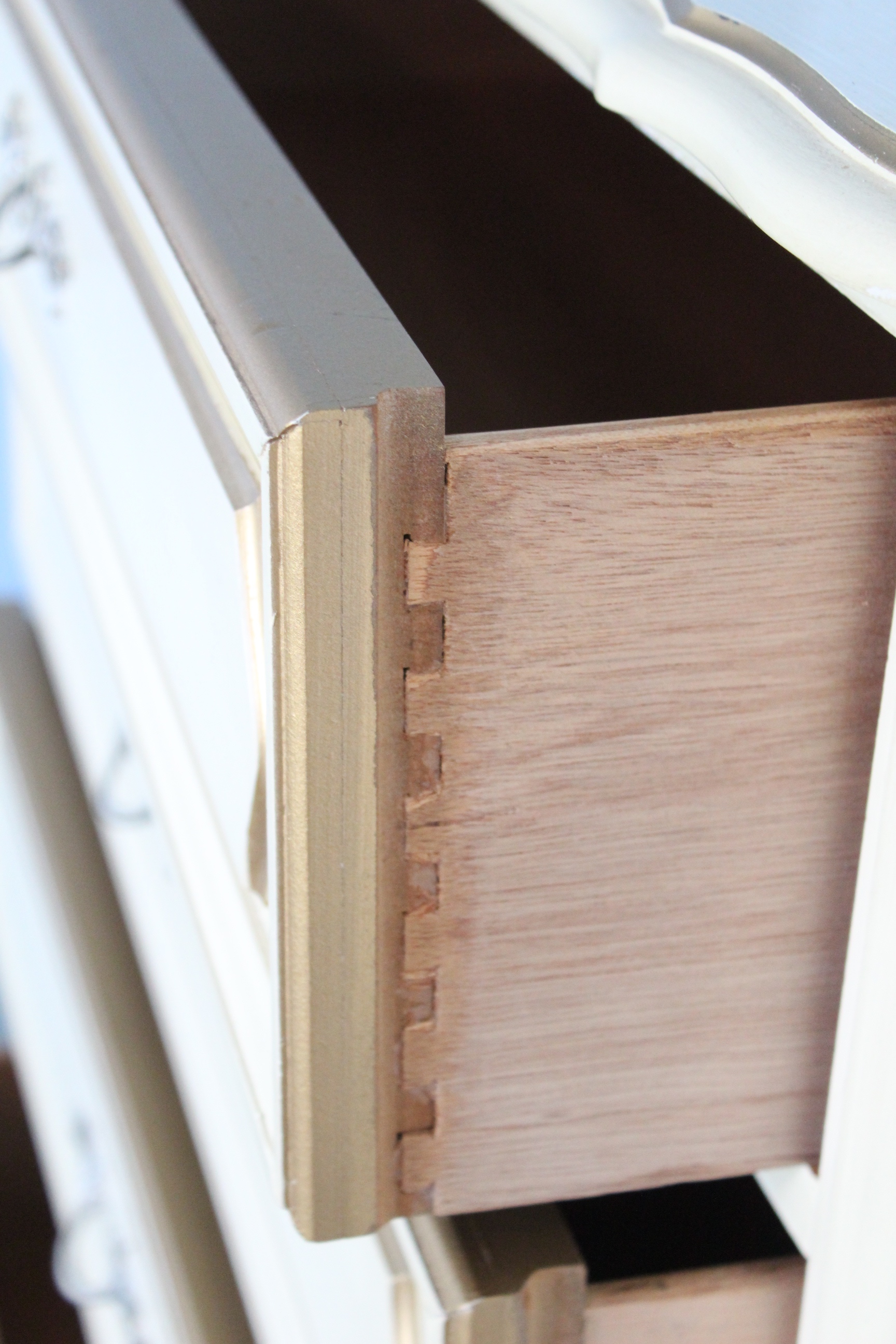 Vintage French Country Chest on Chest of Drawers