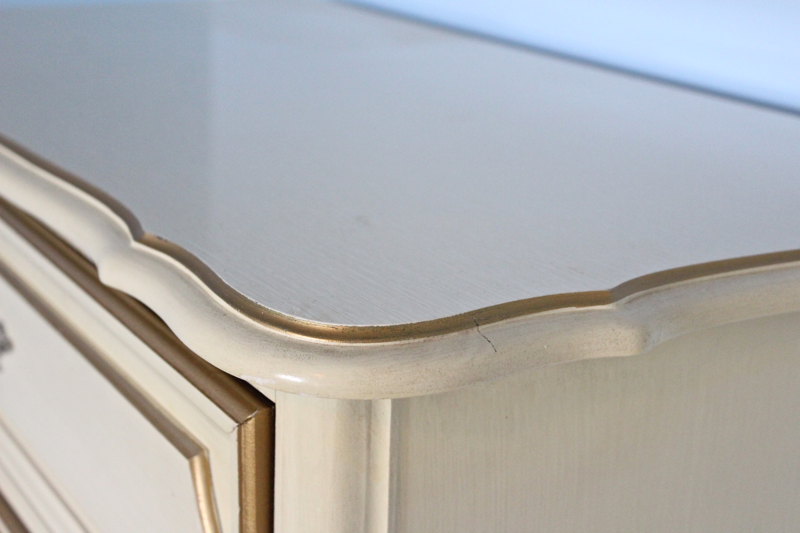 Vintage French Country Chest on Chest of Drawers