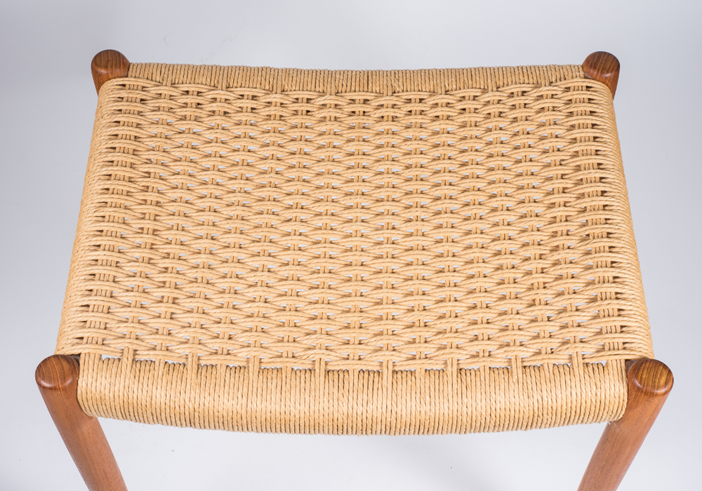 J.L. Moller Teak Arm Chair and Ottoman