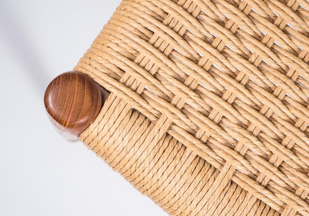 J.L. Moller Teak Arm Chair and Ottoman