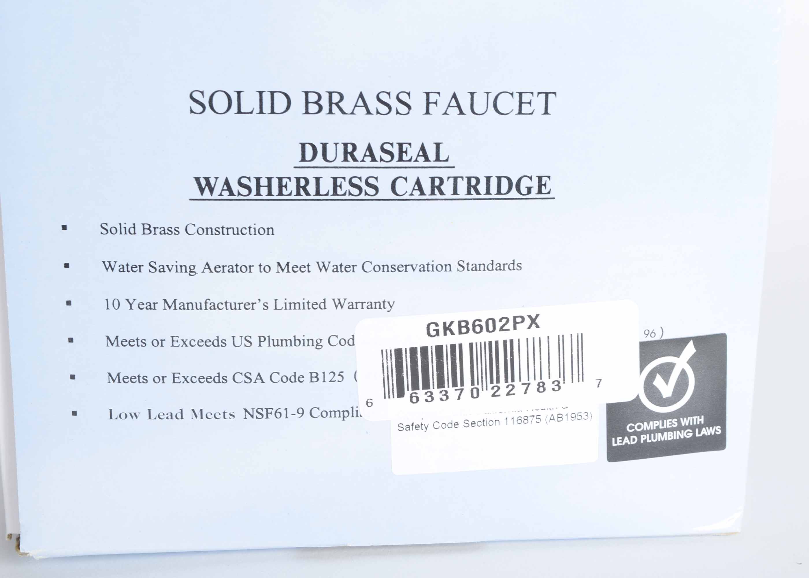 Kingston Brass & Porcelain Knob Faucet