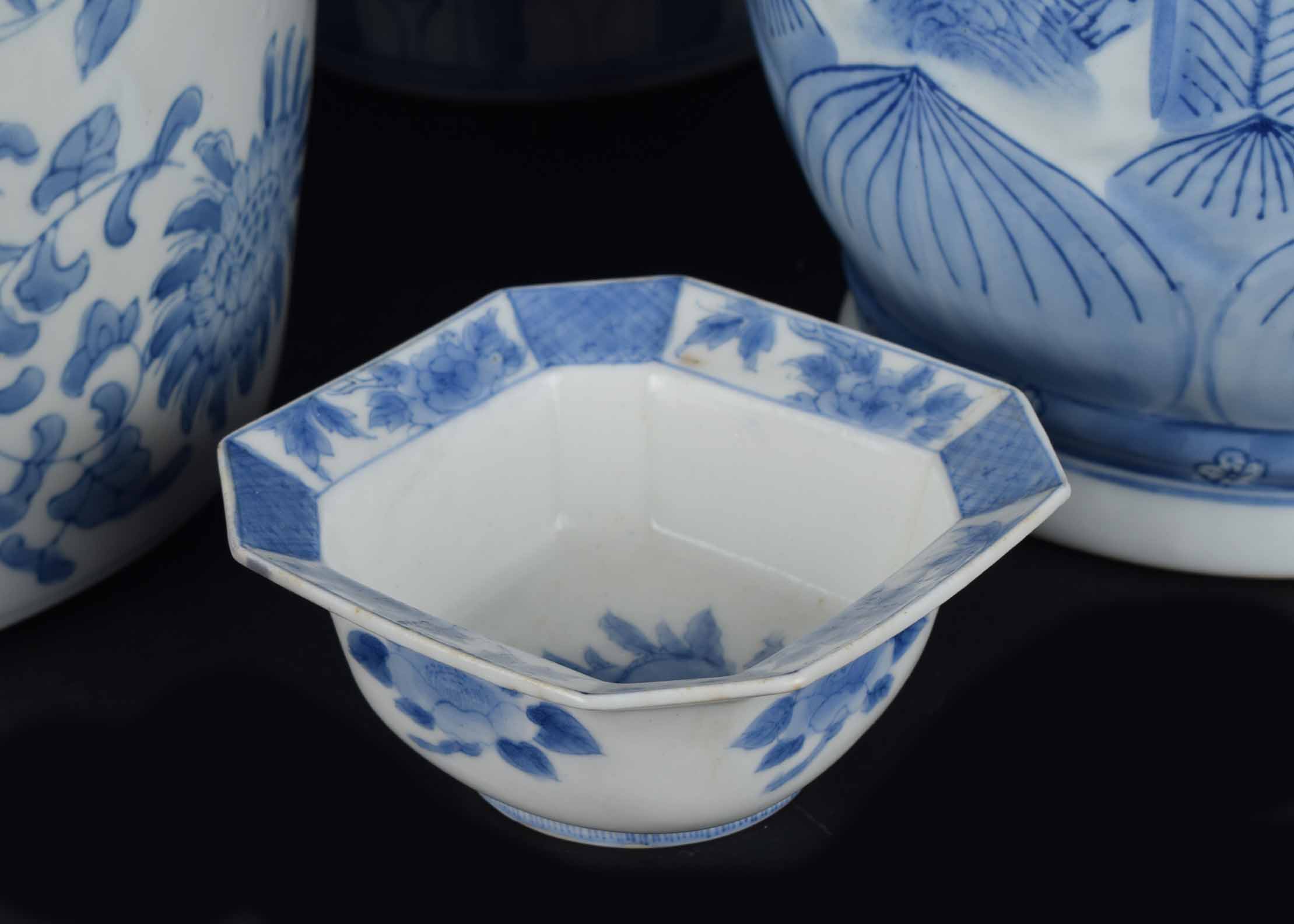 Blue and White Asian Jar Collection