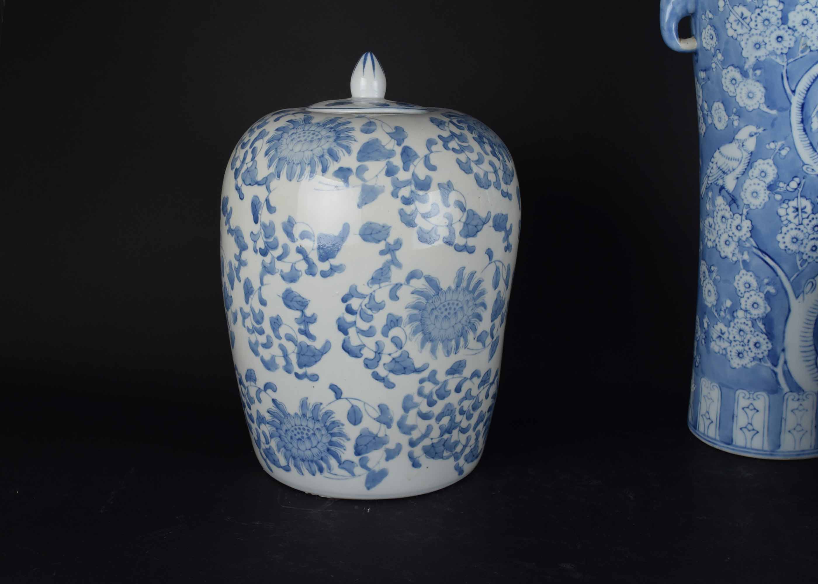 Blue and White Asian Jar Collection