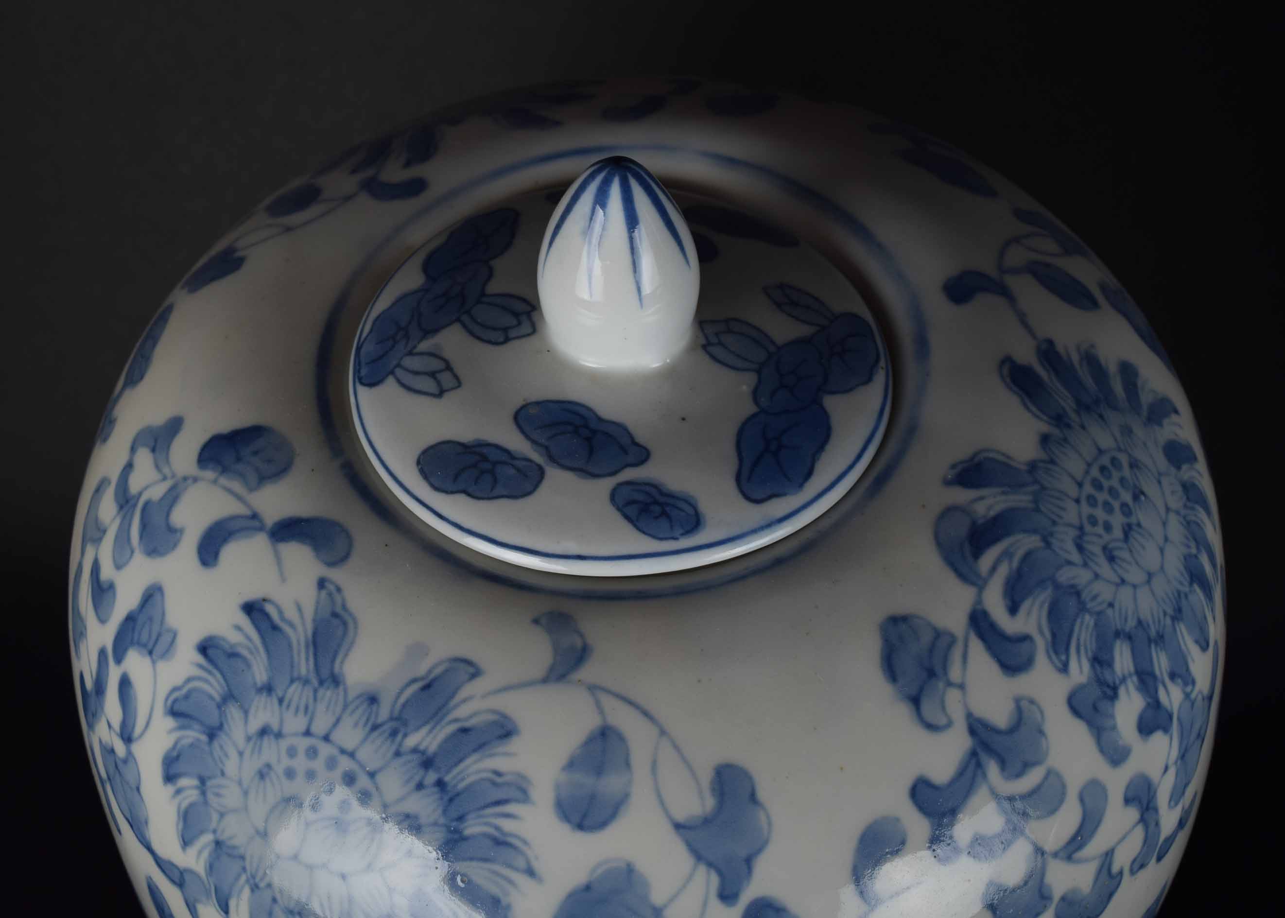 Blue and White Asian Jar Collection