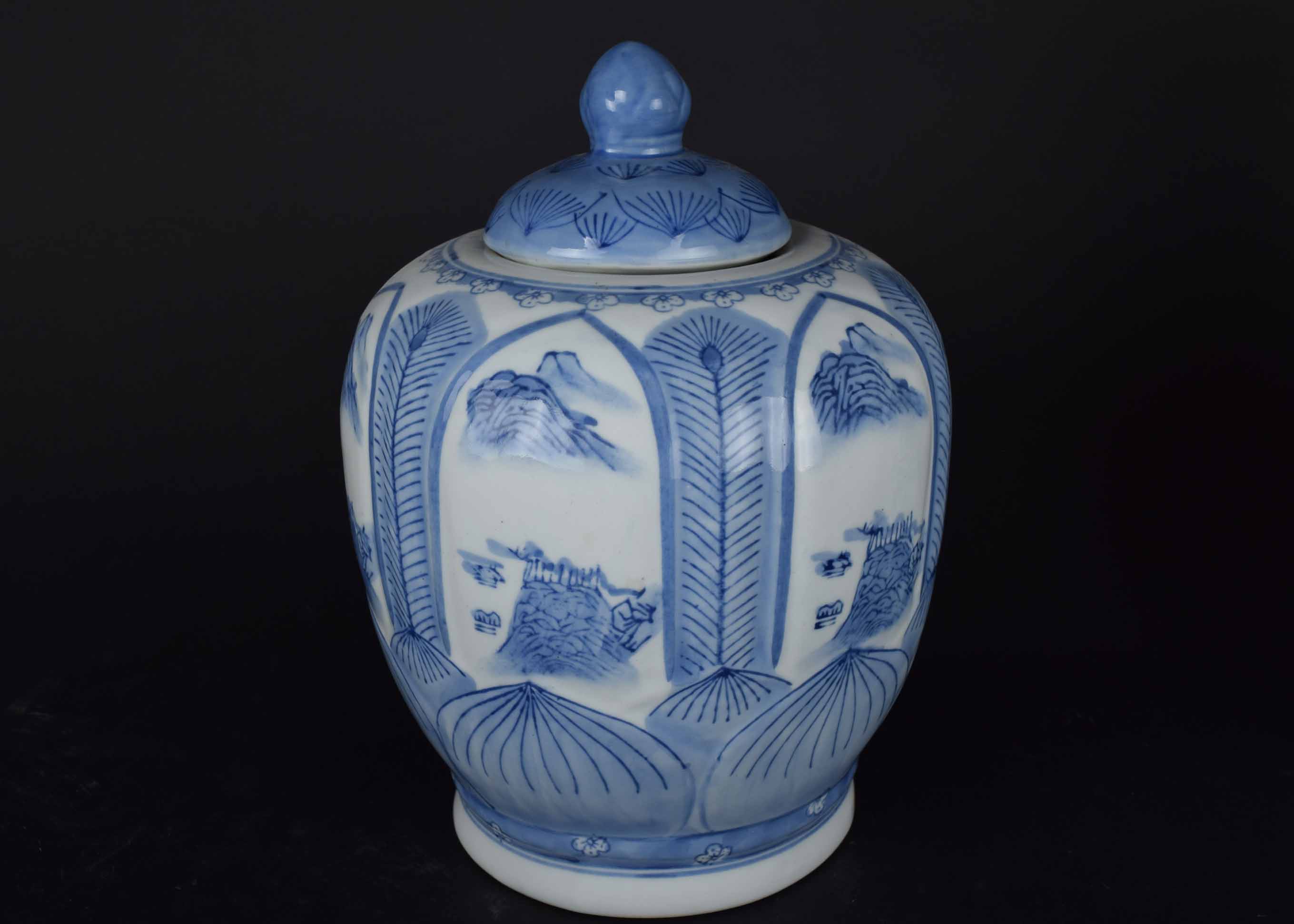 Blue and White Asian Jar Collection