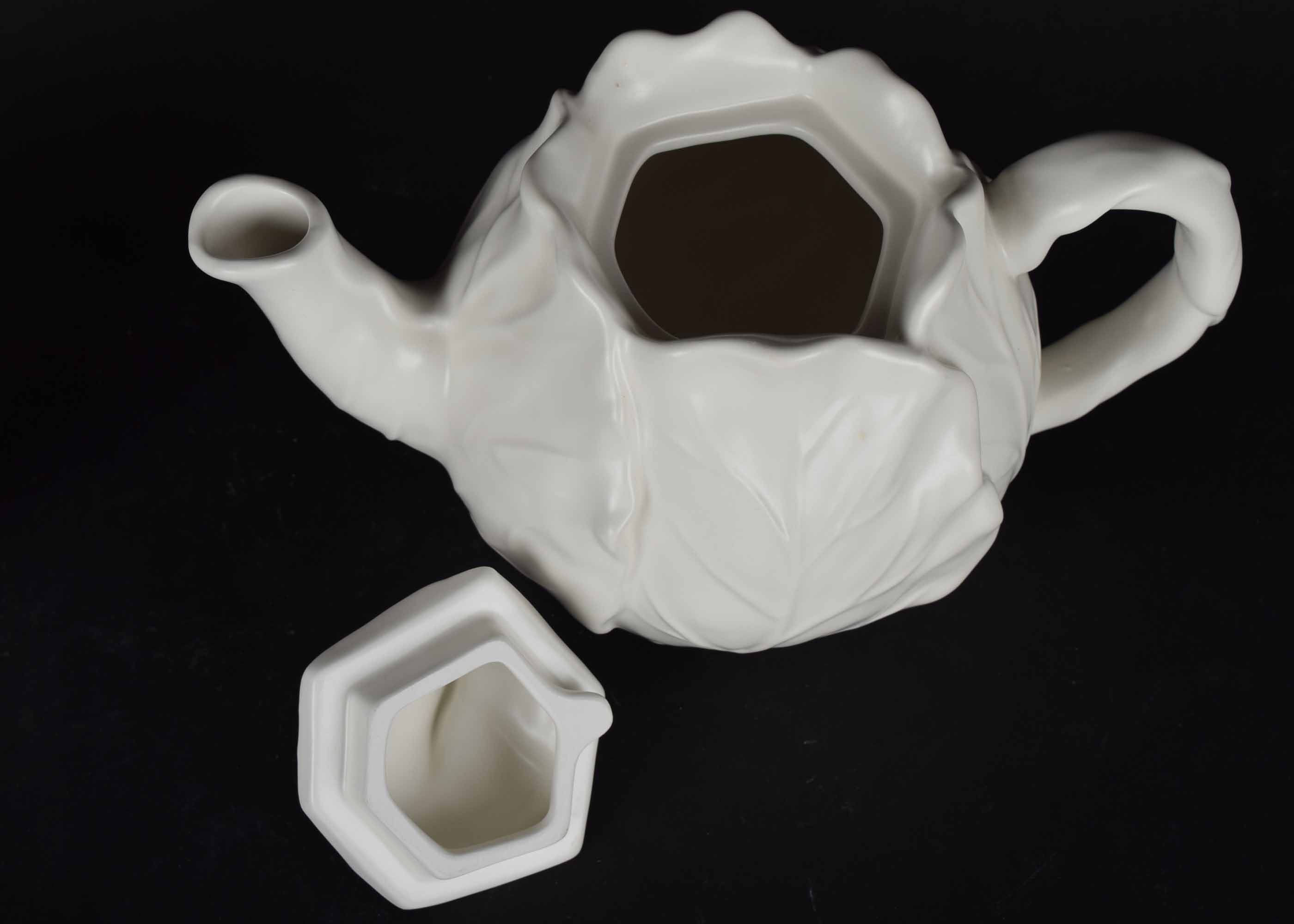 Cabbage Leaf Teapot Duo