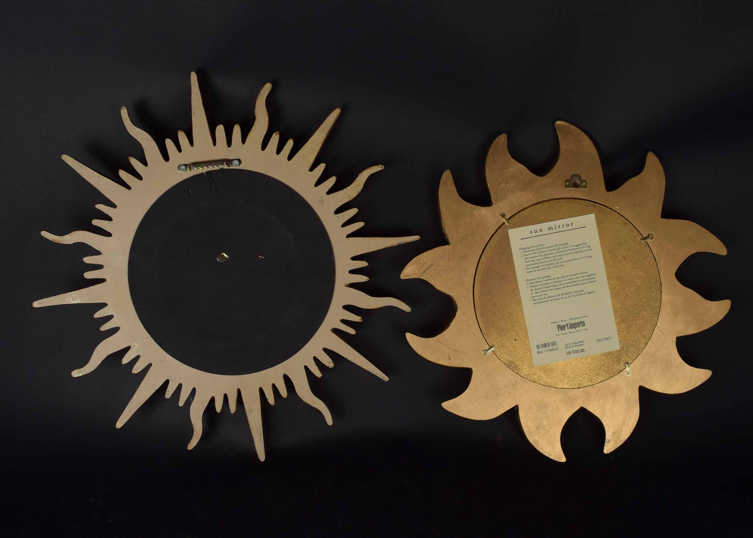 Pair of Starburst Mirrors