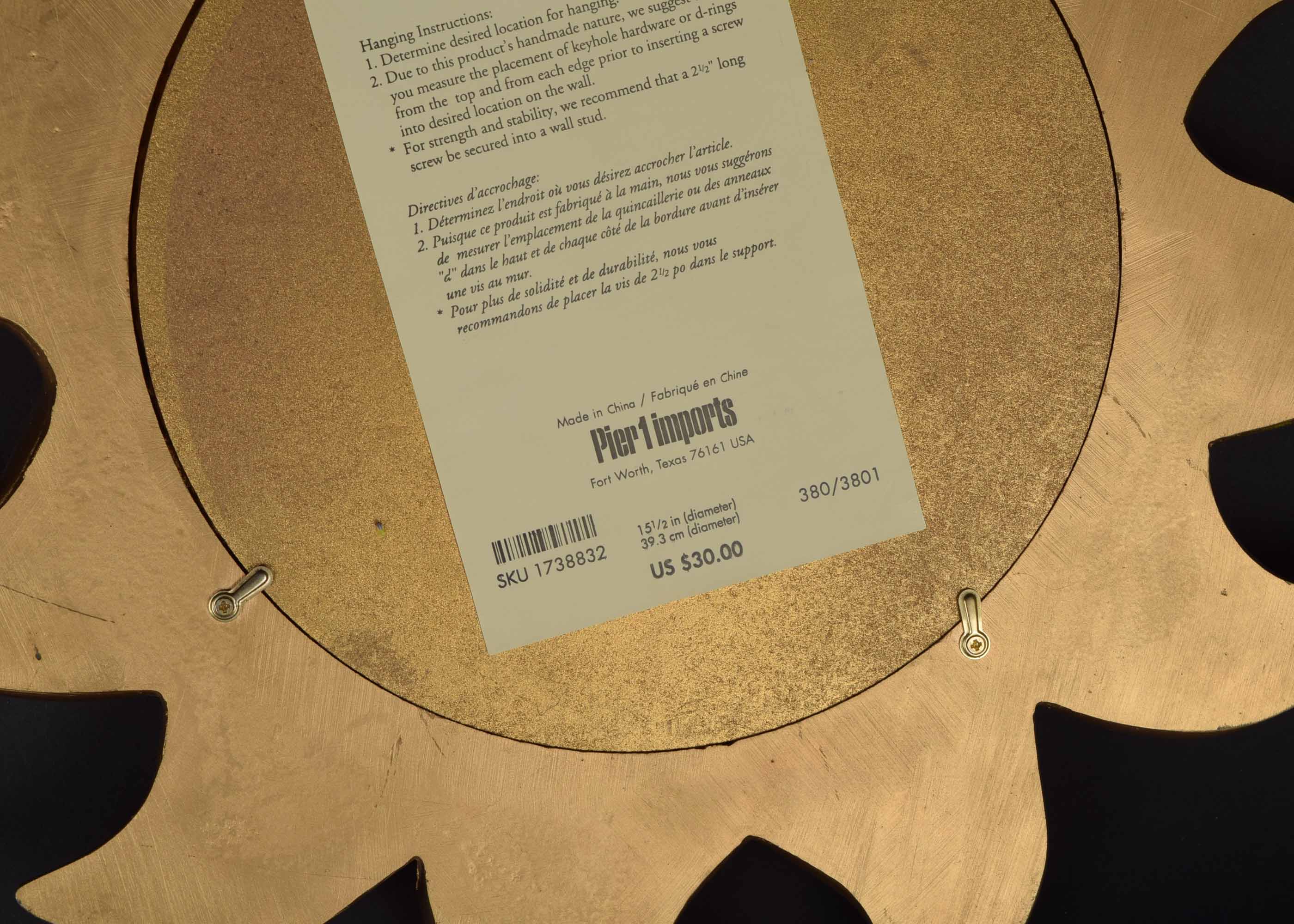 Pair of Starburst Mirrors