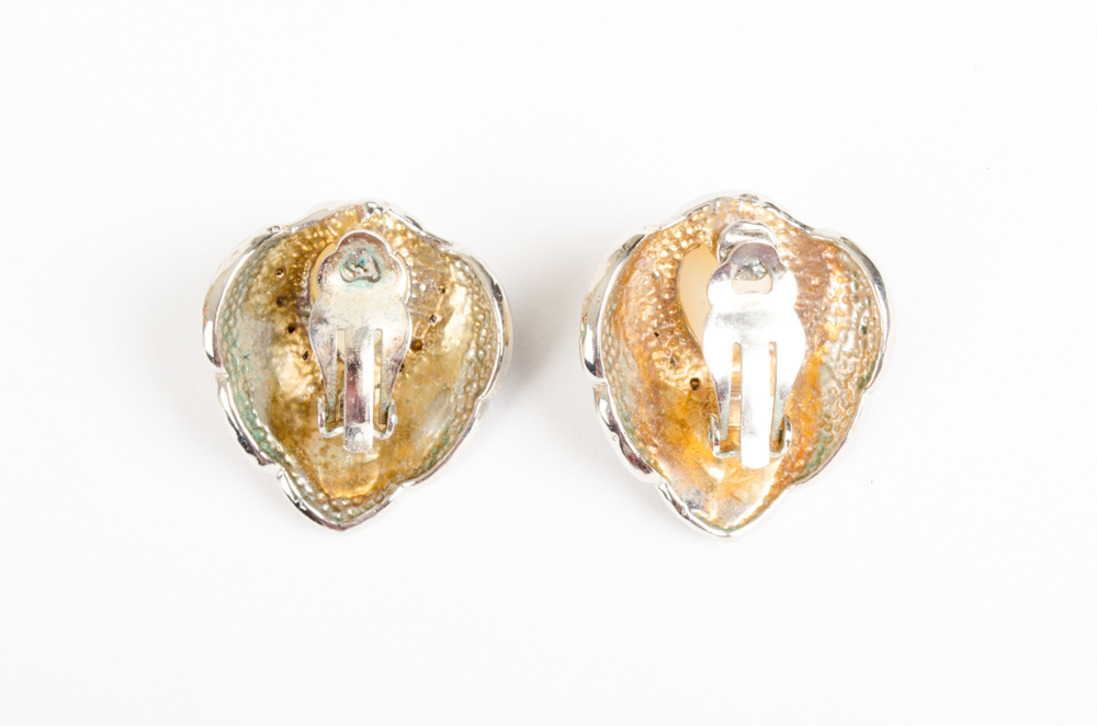 Costume Jewelry Set of Black Glass Beads and Faux Pearl Necklace and Earrings