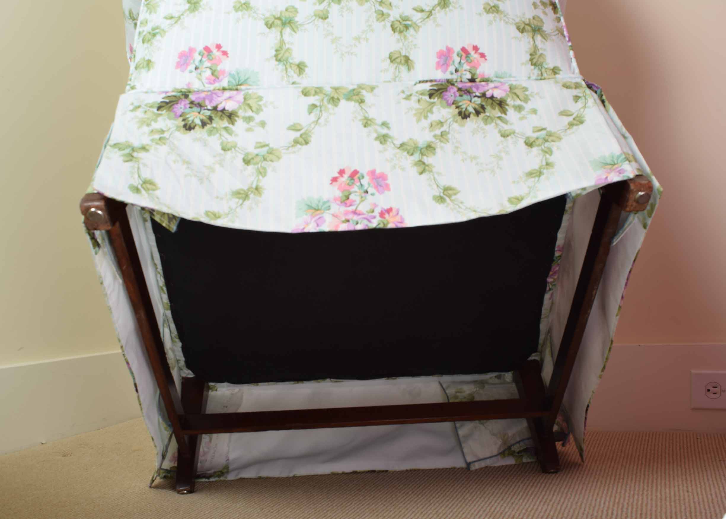 Roll Arm Upholstered Wing Chair