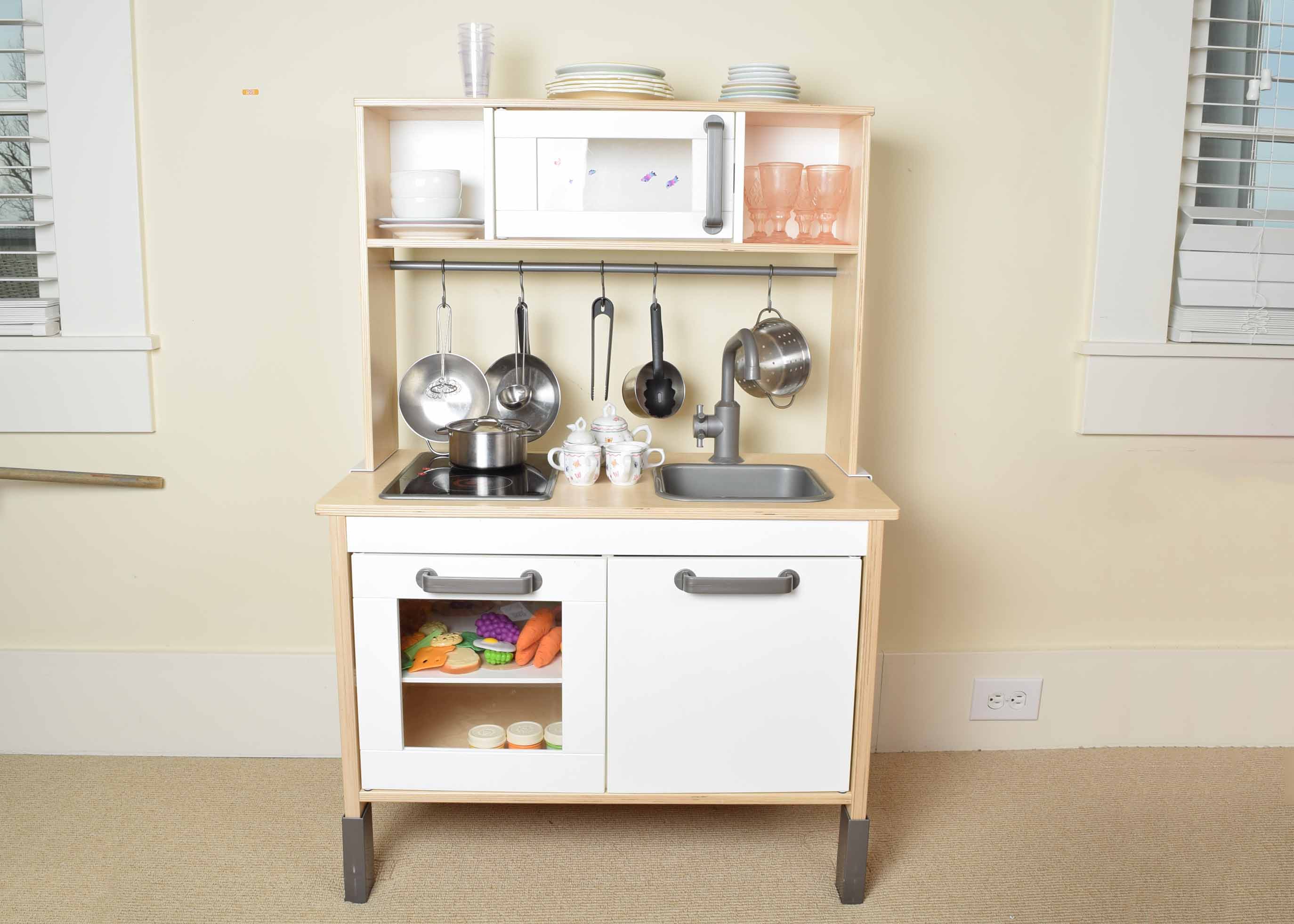 Child's Toy Kitchen and Accessories