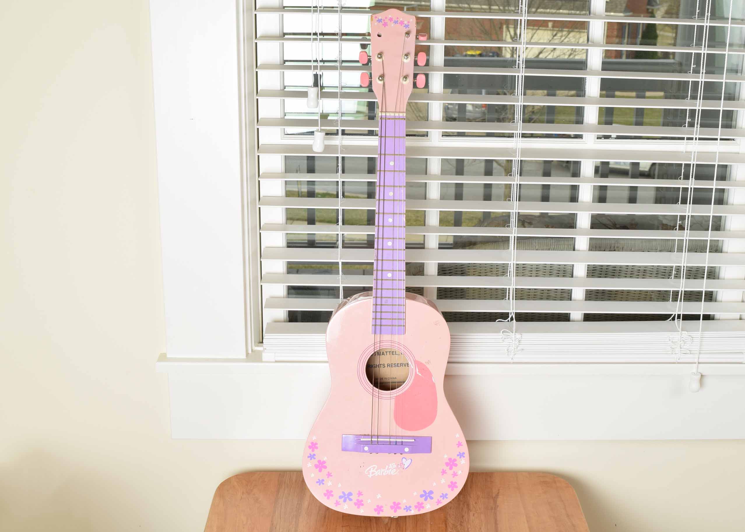 Pink Mattel Barbie Acoustic Guitar