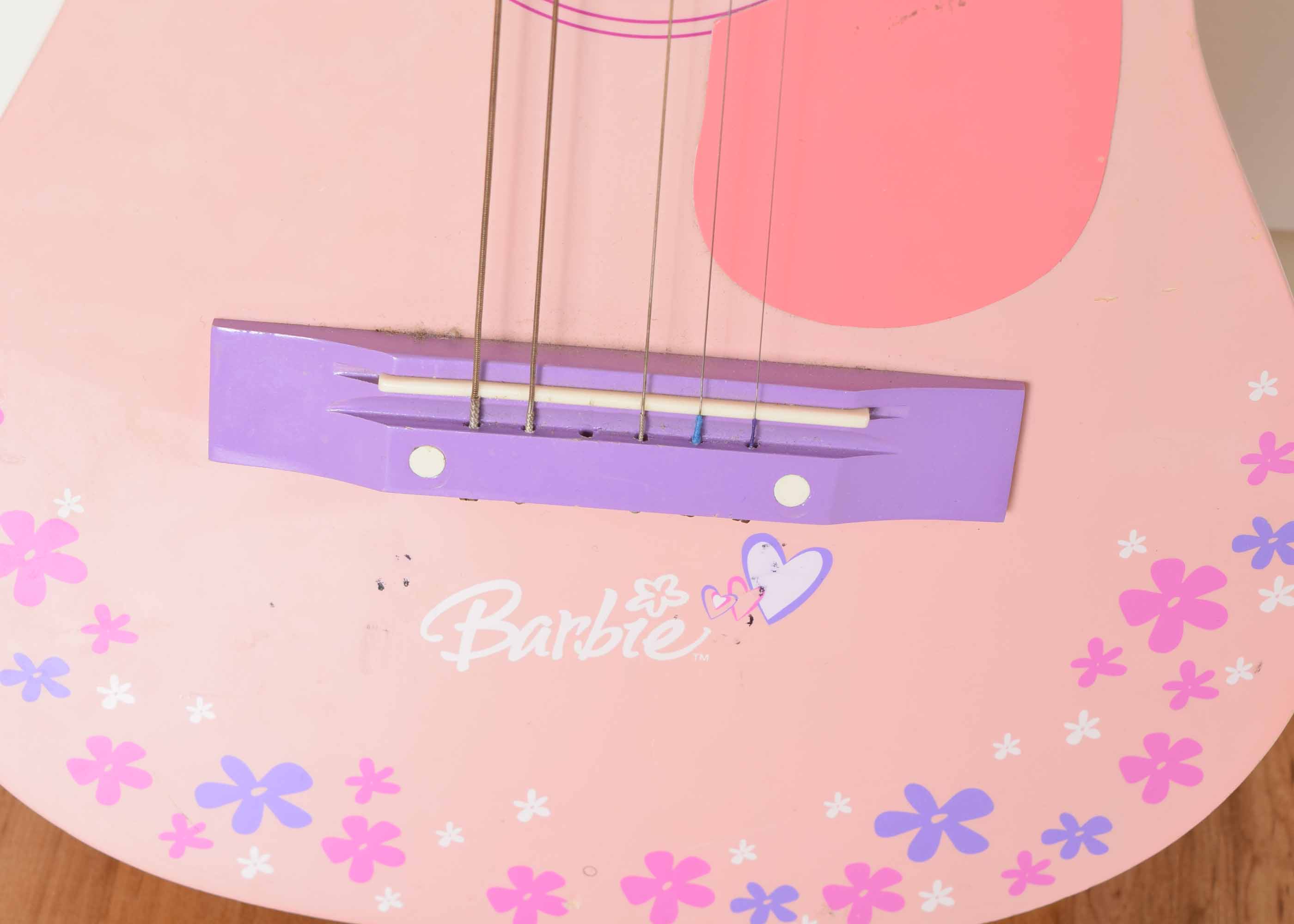 Pink Mattel Barbie Acoustic Guitar