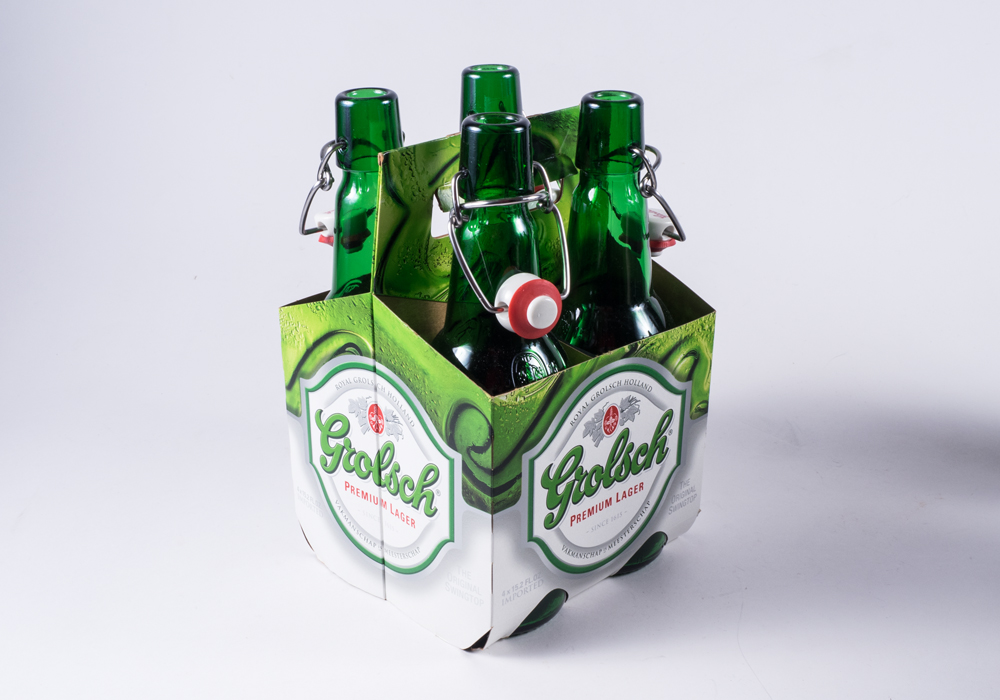 Group of Swing Top Beer Bottles