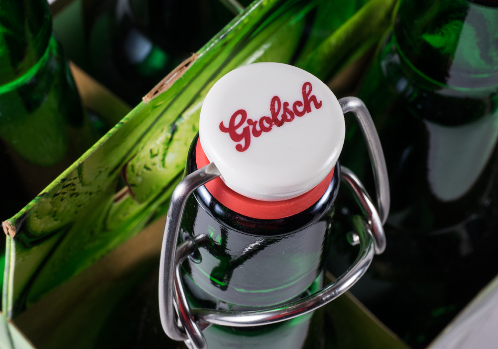 Group of Swing Top Beer Bottles