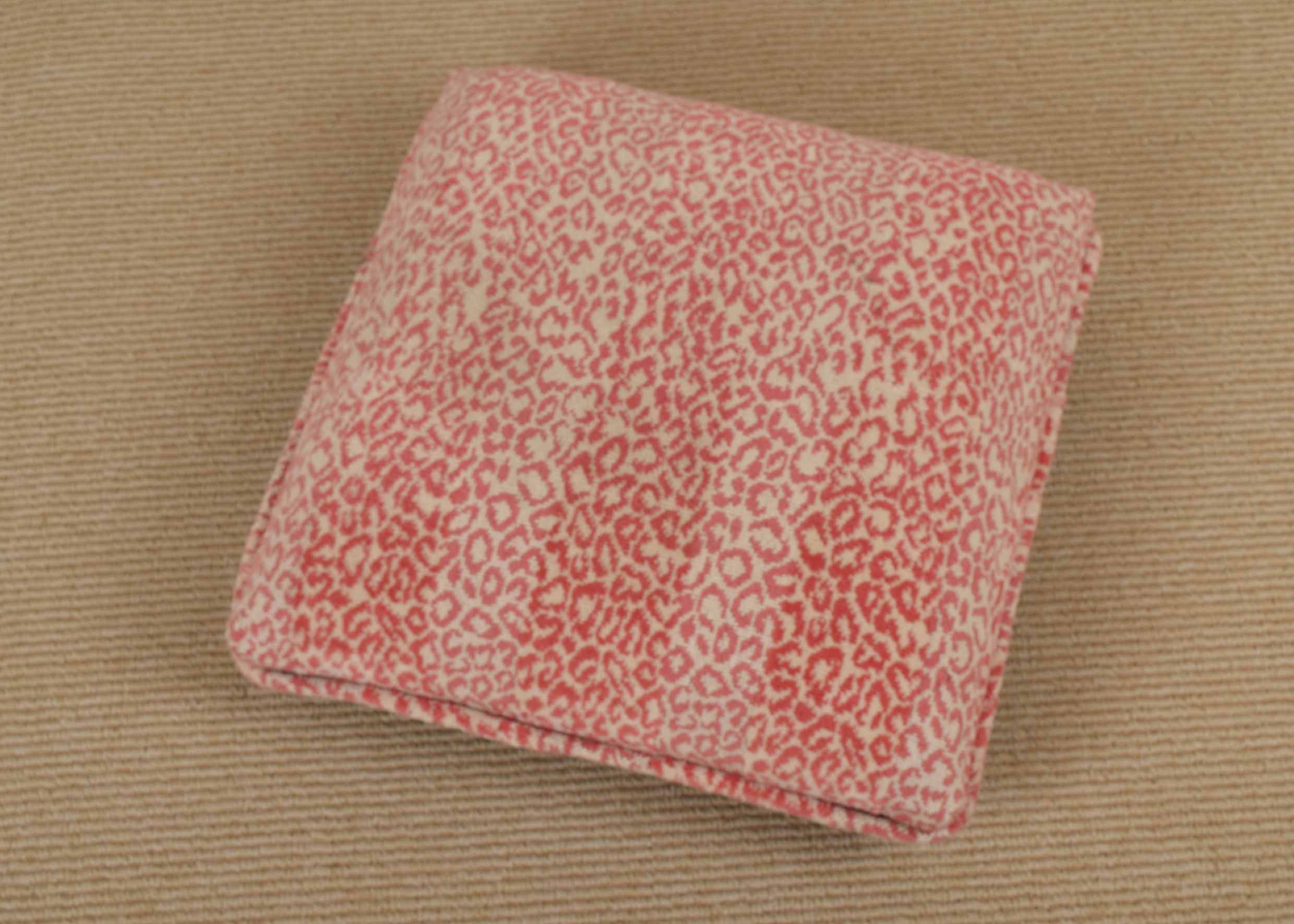 Pink Leopard Footstool