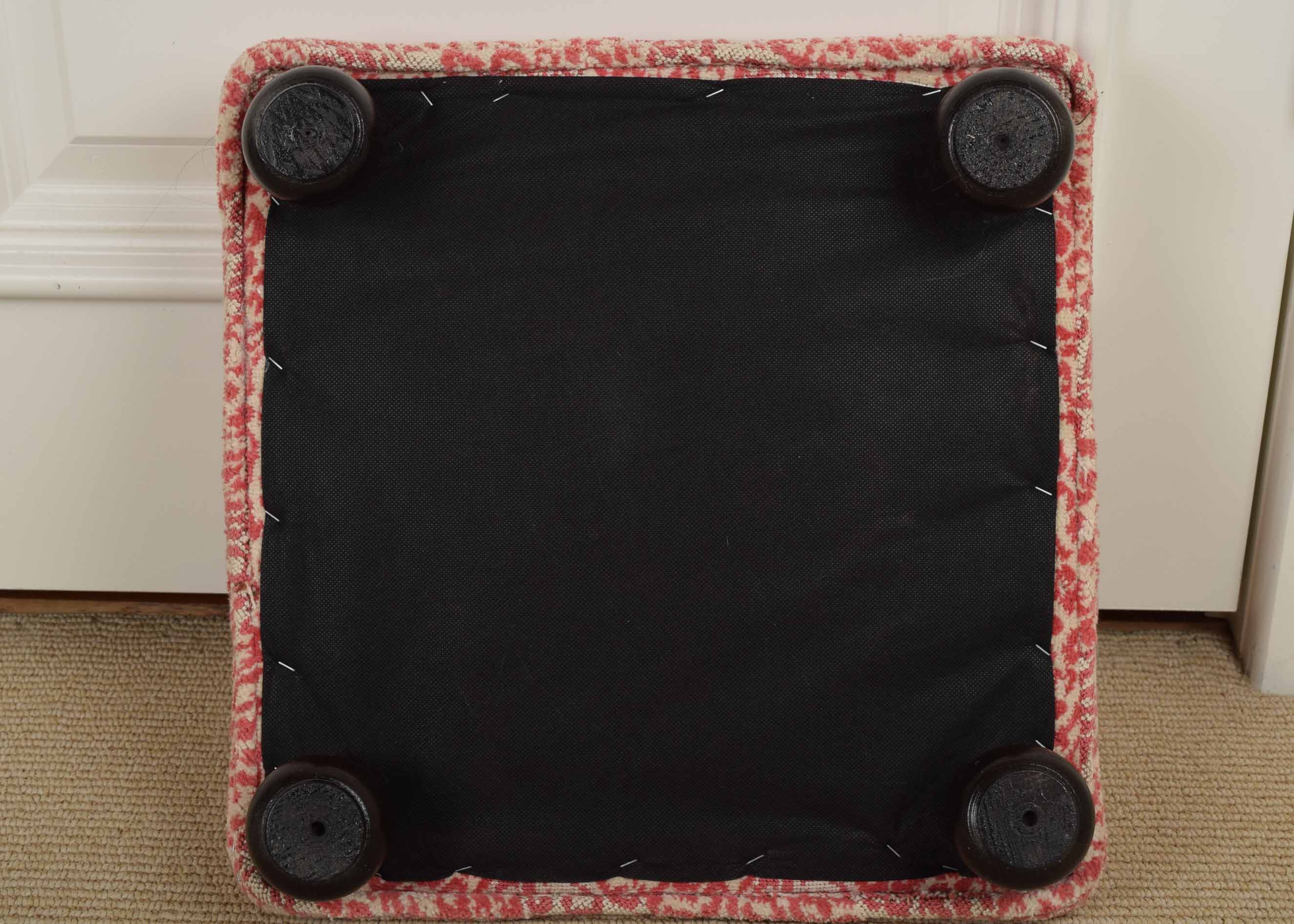 Pink Leopard Footstool