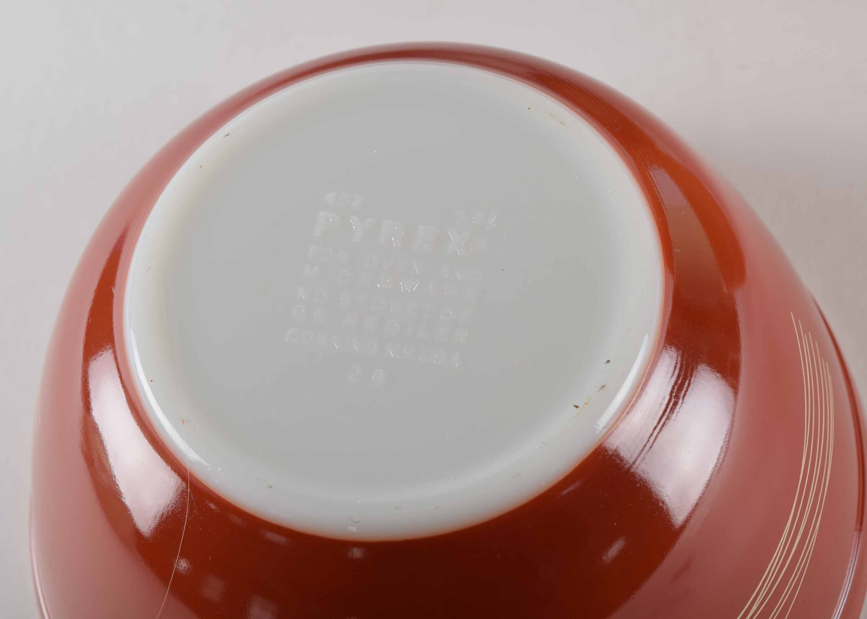 Vintage Orange Pyrex Harvest Wheat Mixing Bowl Set