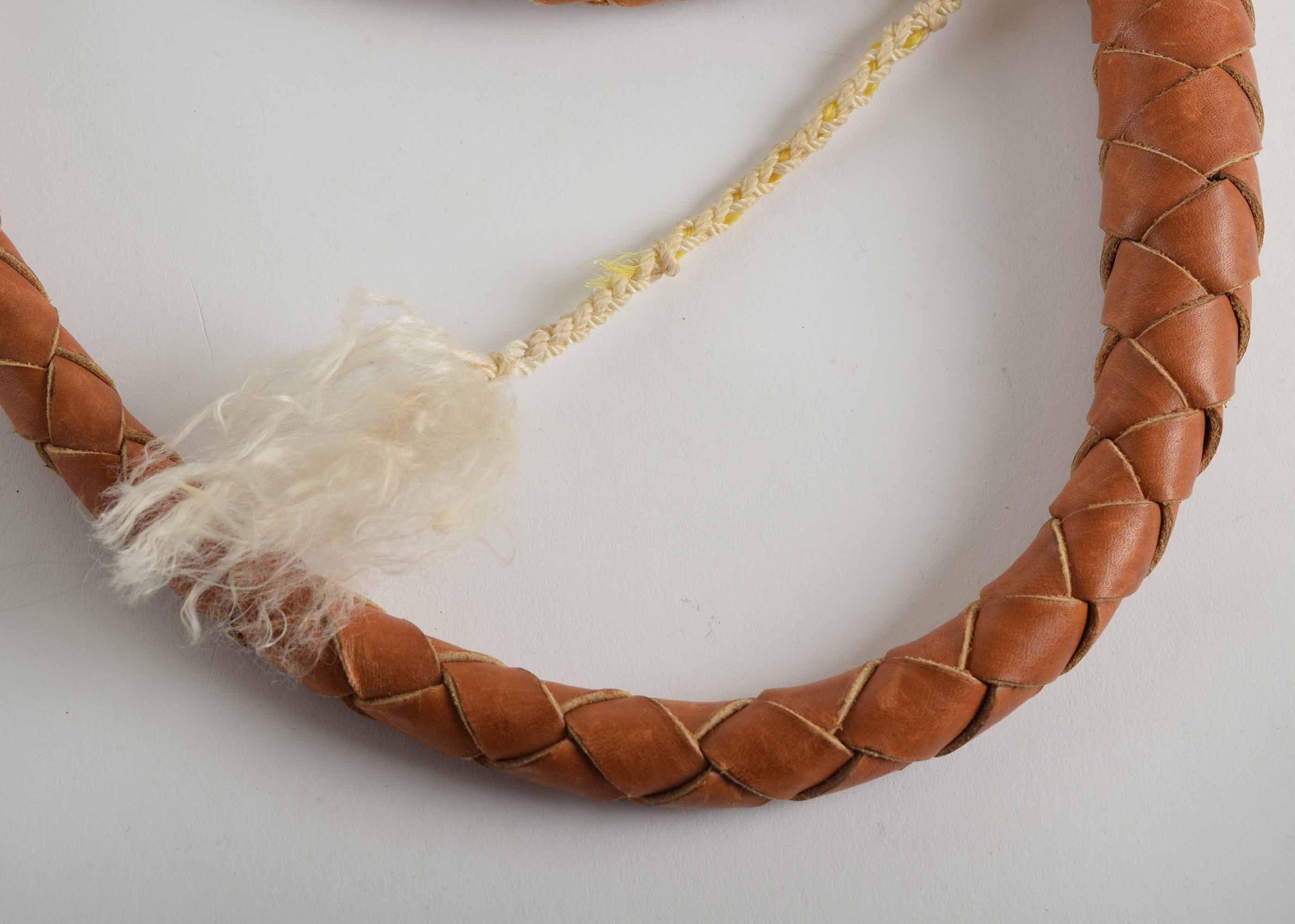 Leather Plaited Bull Whip