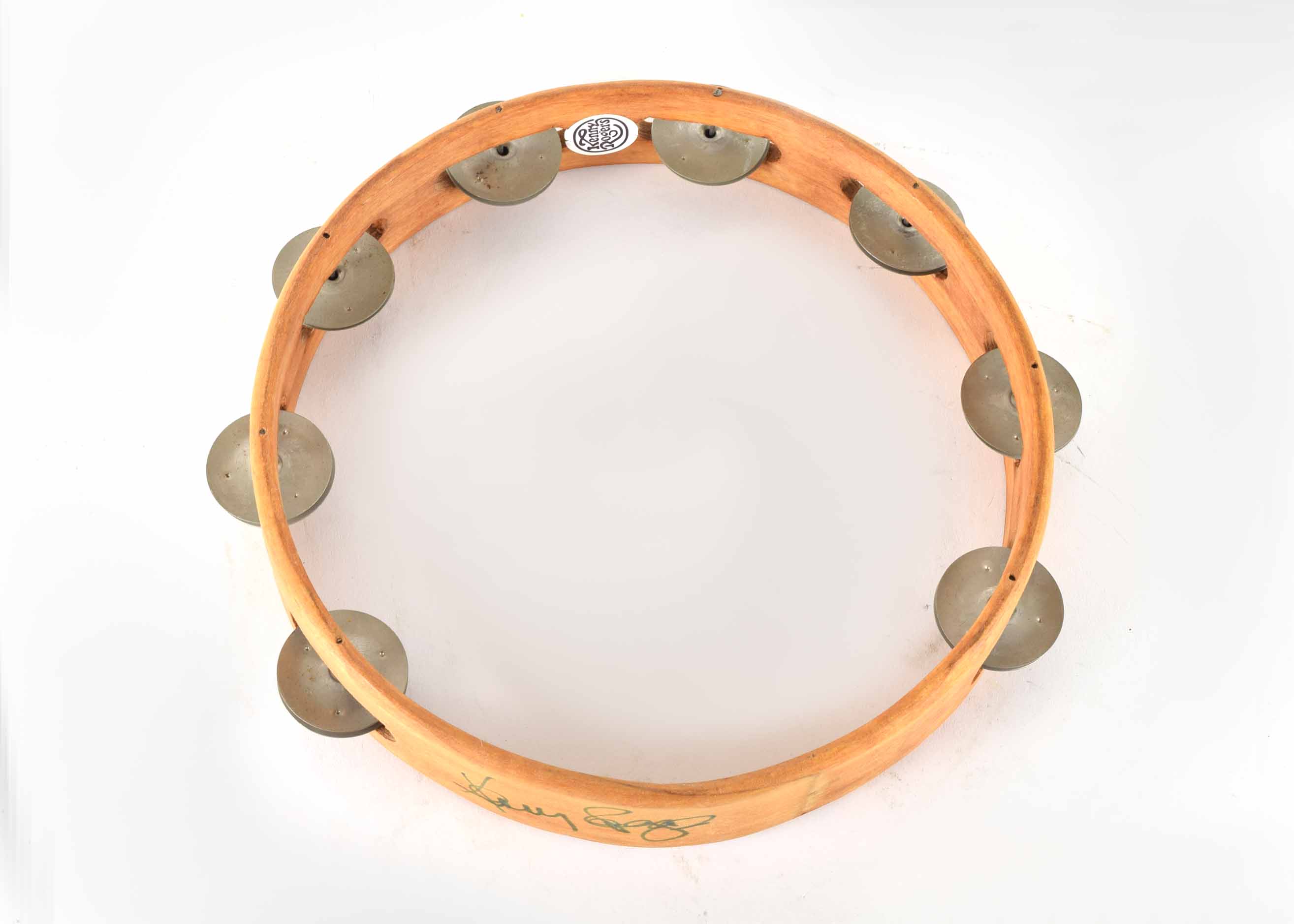 Autographed Kenny Rogers Tambourine
