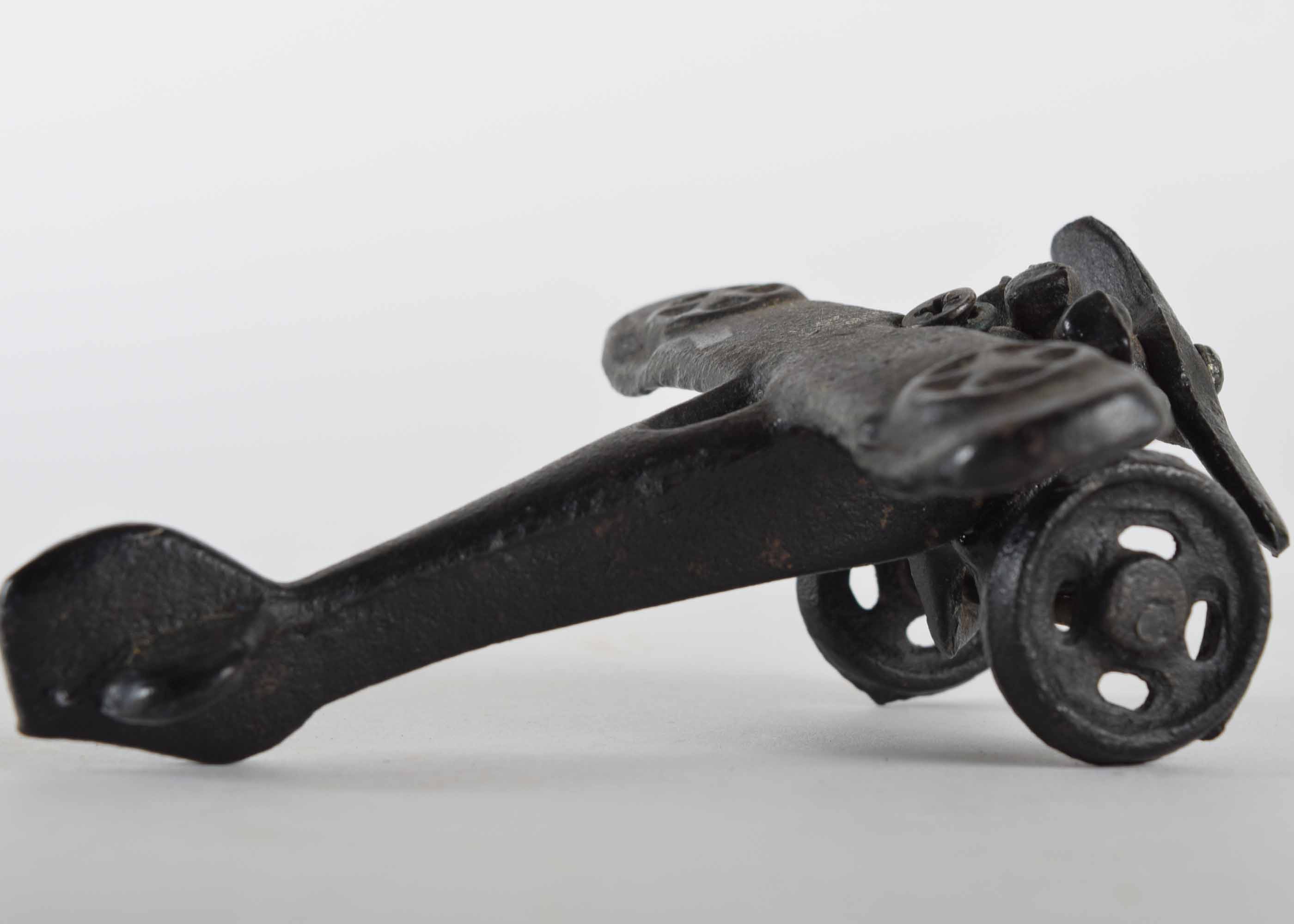 Vintage Cast Iron Toy Airplane After Lucky Boy Model