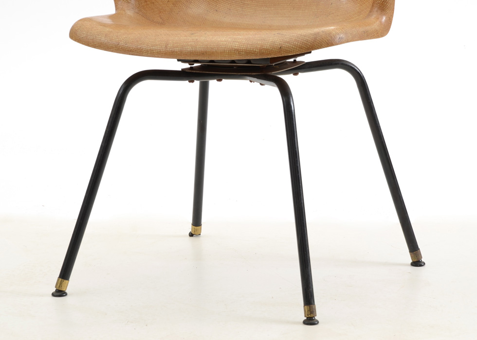 Eames-Style Molded Fiberglass Swivel Shell Chair
